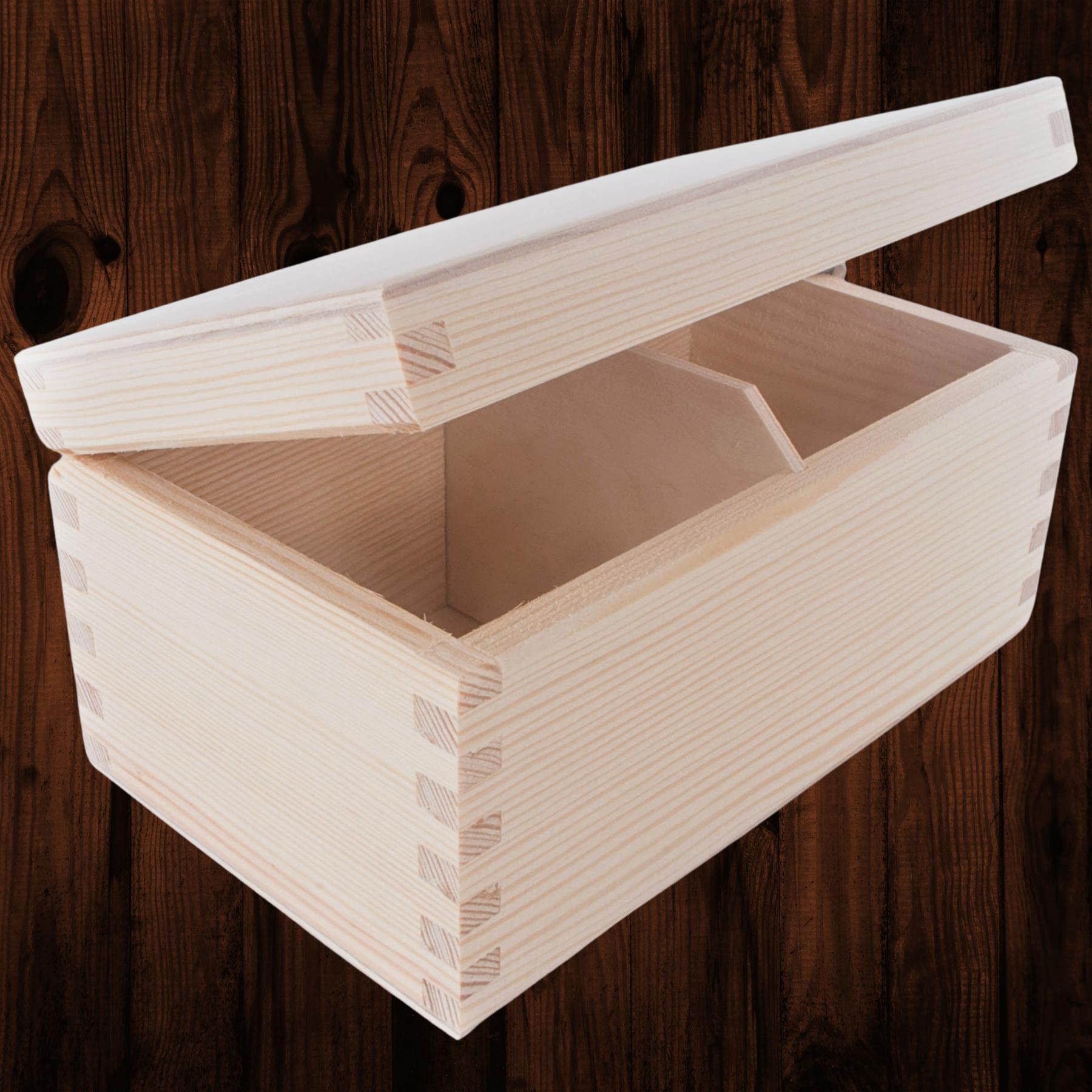 Holz Länglich Tee Box Ordnung Aufbewahrung Organizer Einfach Halter Etui 2-4 Fächer - Bild 14 von 48