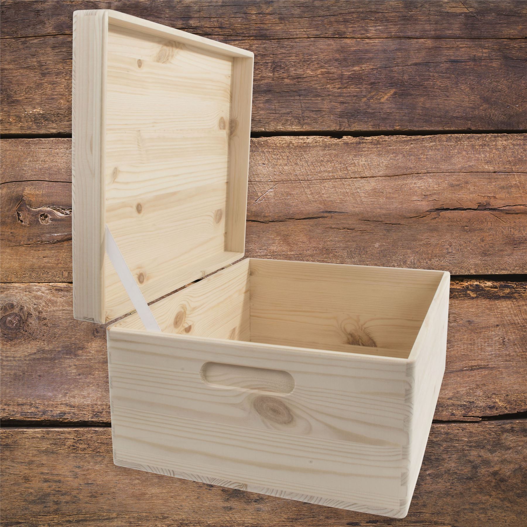 Wooden Lidded Decorative Memory Storage Chest Boxes / 5 Sizes / Small to Large - Picture 54 of 58