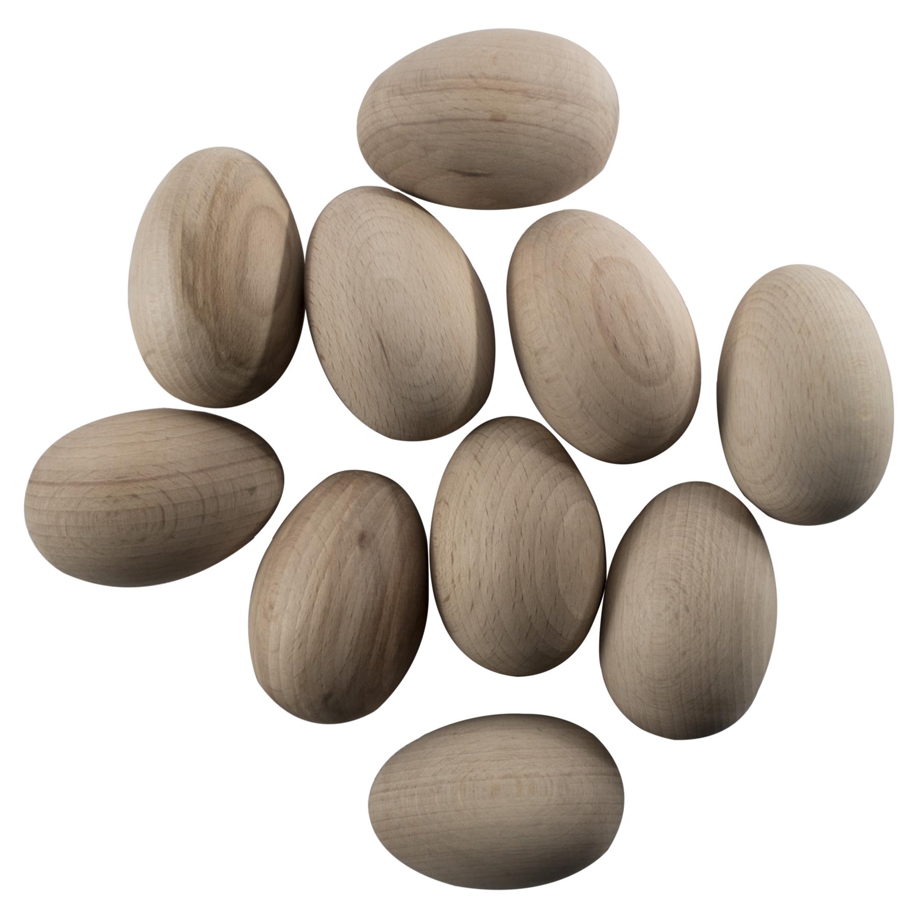 Wooden Eggs |3 Sizes| Natural Beech Plain Easter Decorations Crafts Woodworking - Picture 24 of 34