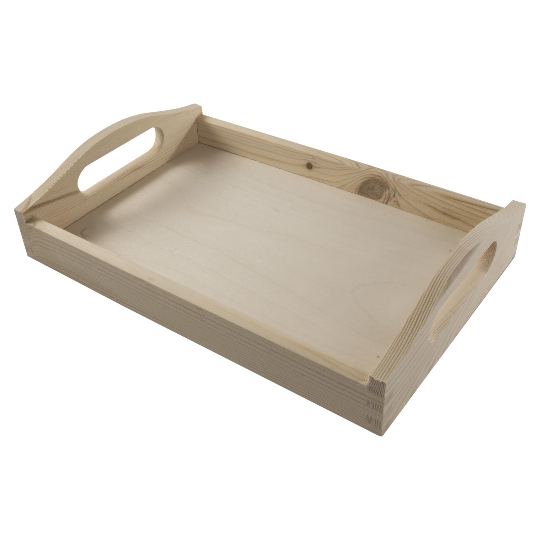 Decorative Serving Trays | Plain Pinewood | Tea Coffee Milk Breakfast Parties - Picture 28 of 144