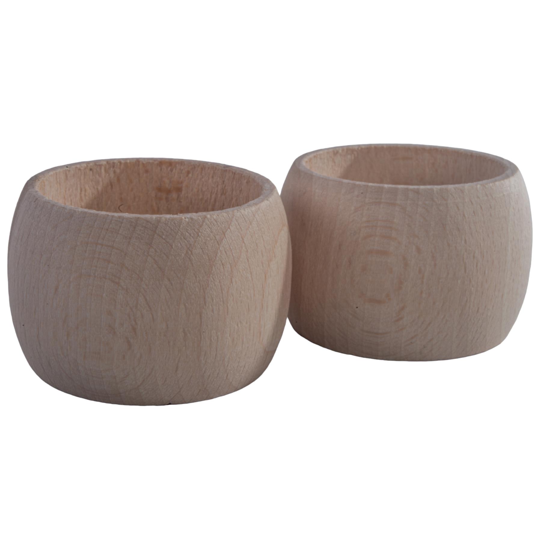 Wooden Napkin Rings Round Serviette Holders Party Dinner Tabletop Dining Decor - Picture 17 of 29