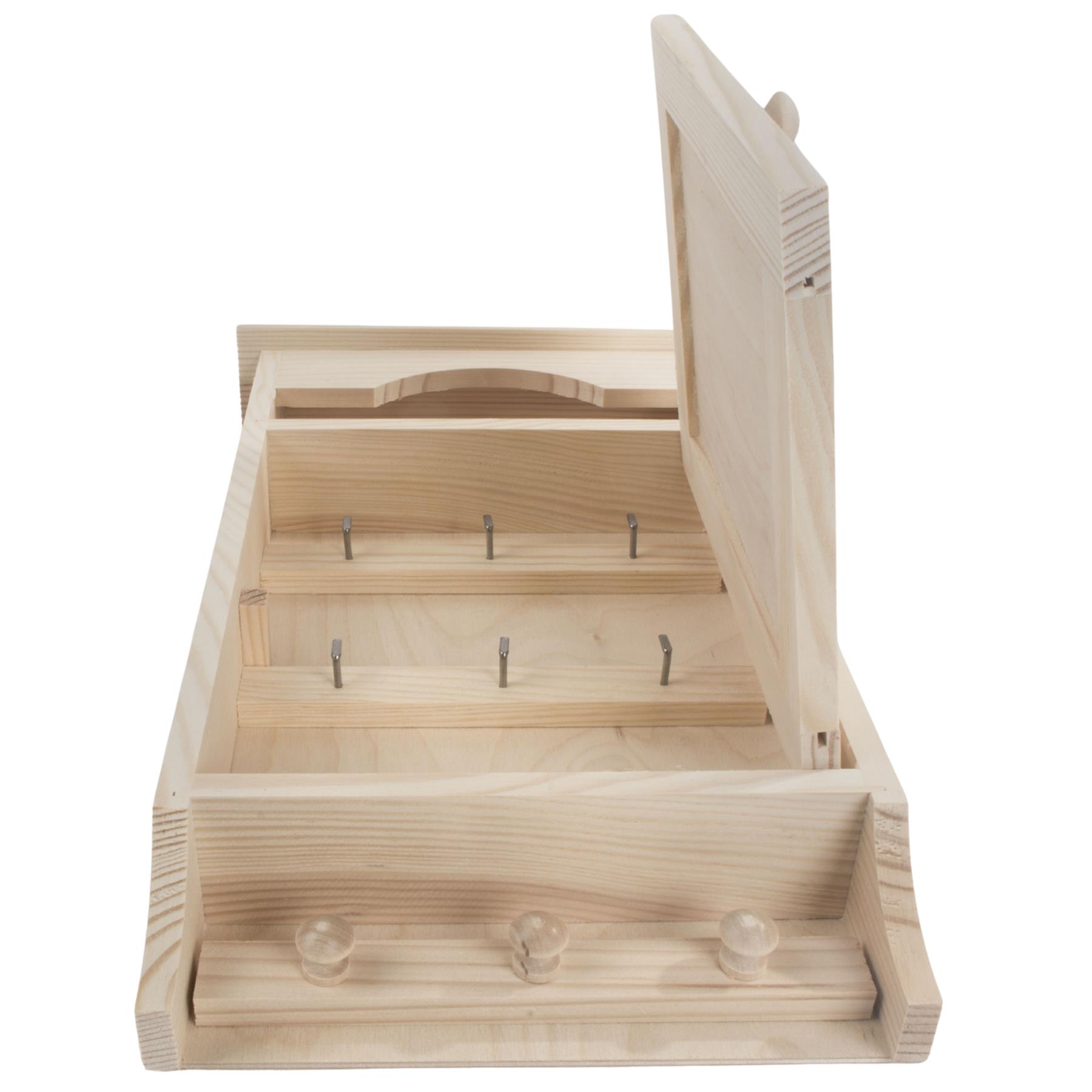 Wooden Key Box Decorative Wall Hanging Cabinet Rack Holder Cupboard Organiser - Picture 84 of 105