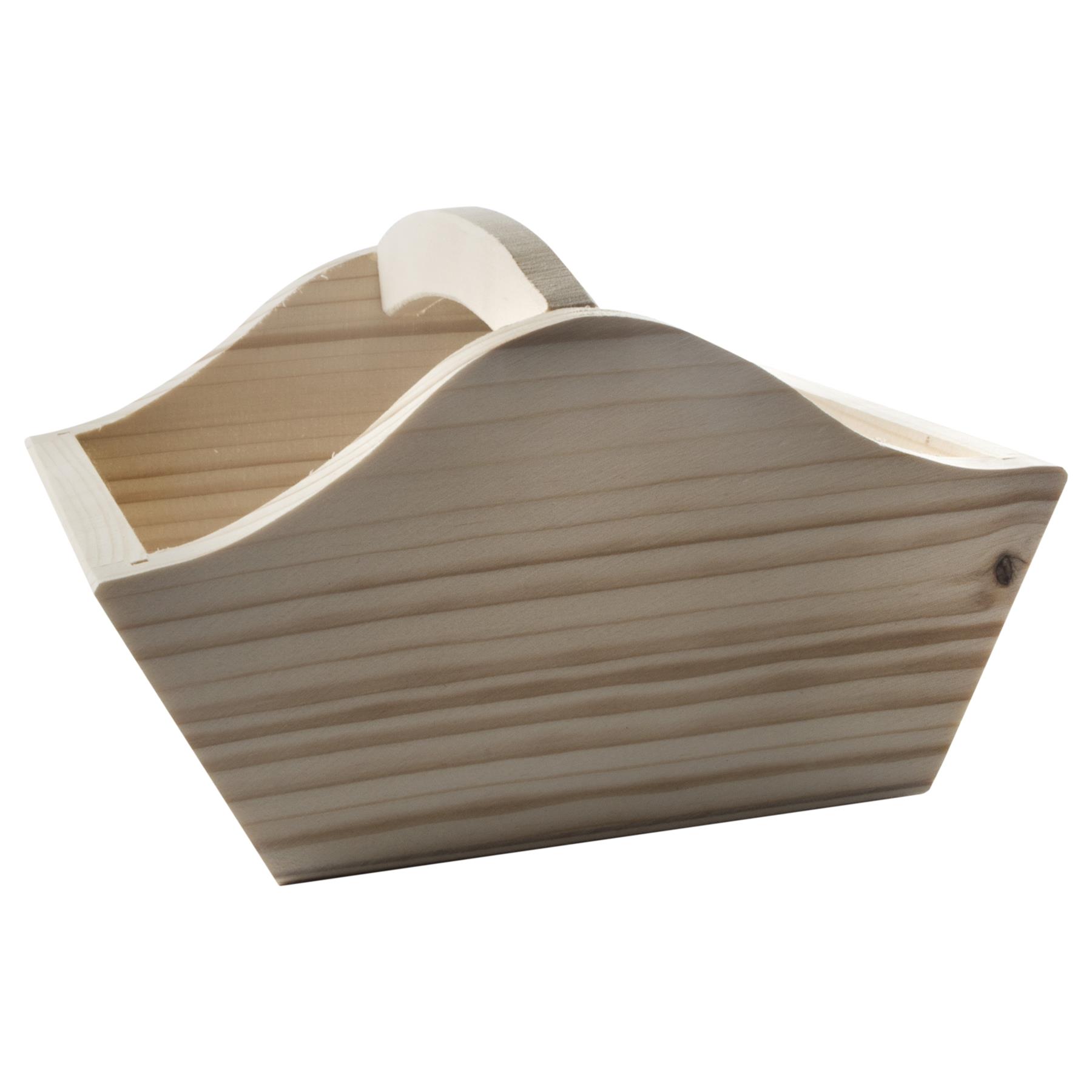 Pinewood Easter Basket Hamper Carrier Trug To Decorate Paint Yourself | 2 Sizes - Picture 8 of 19