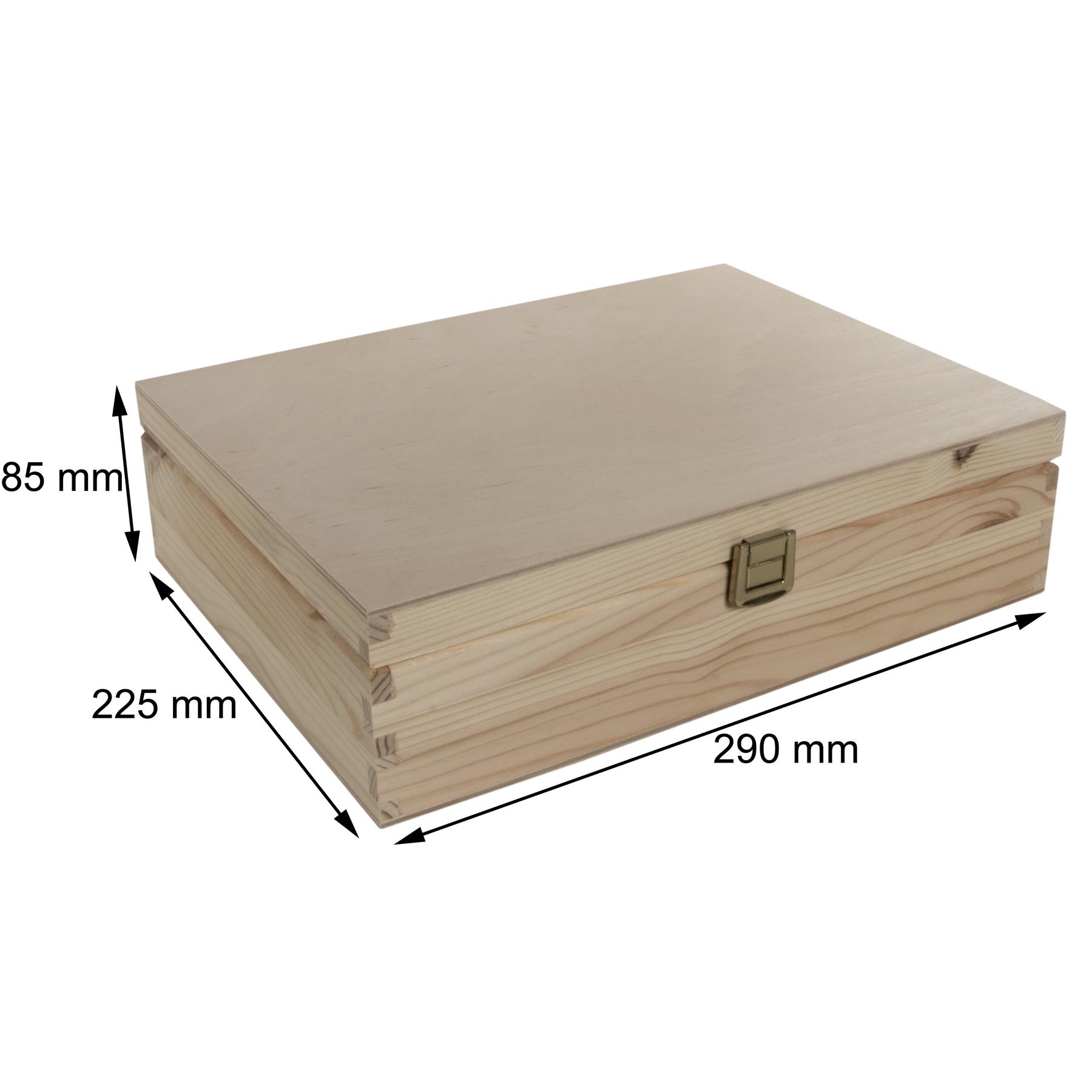 Decorative Natural Real Pinewood Boxes | Removable Dividers | 6/8/12 Sections - Picture 36 of 37