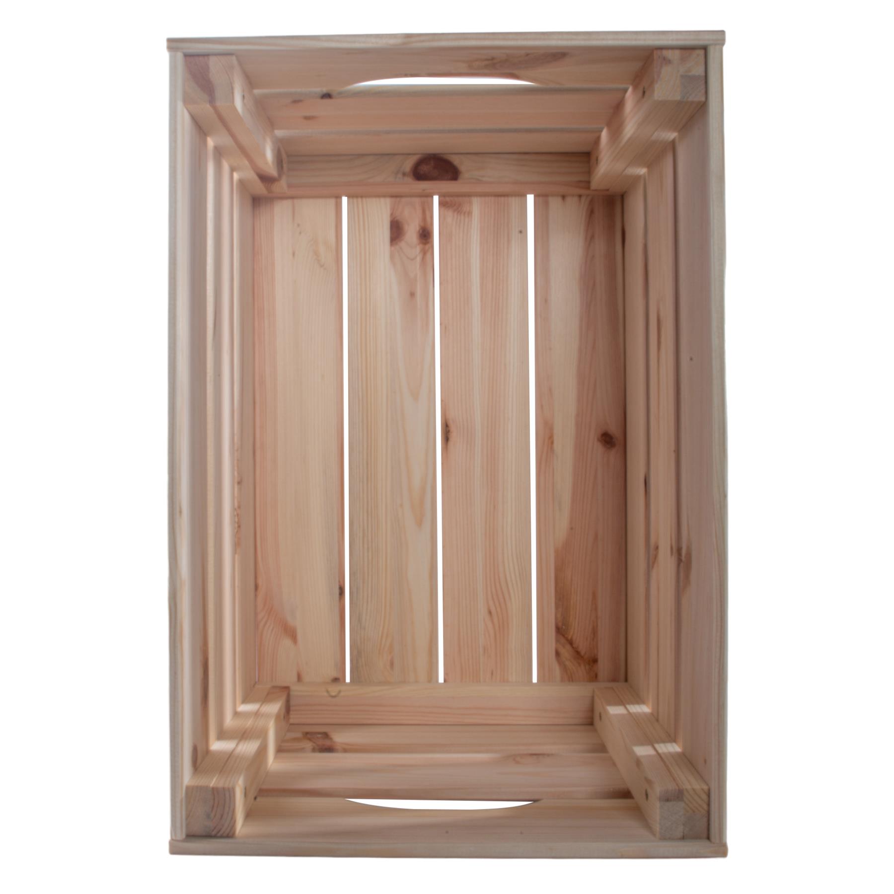 Large Wooden Crate With Wheels |1-4 Tier| Plain Pine Saving Space Storage Box - Picture 22 of 60