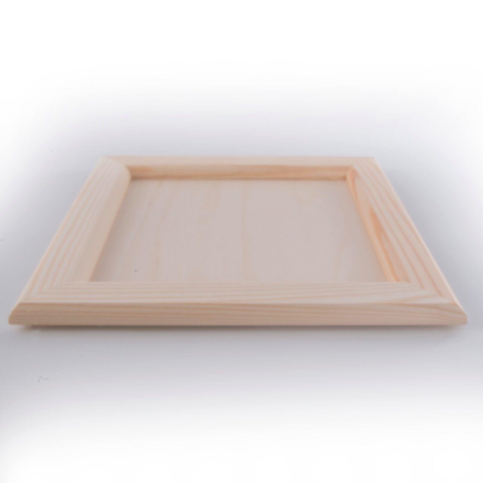 Unpainted Wood Canvas Framed Board Panels Hanging Painting Drawing Display Craft - Picture 8 of 22