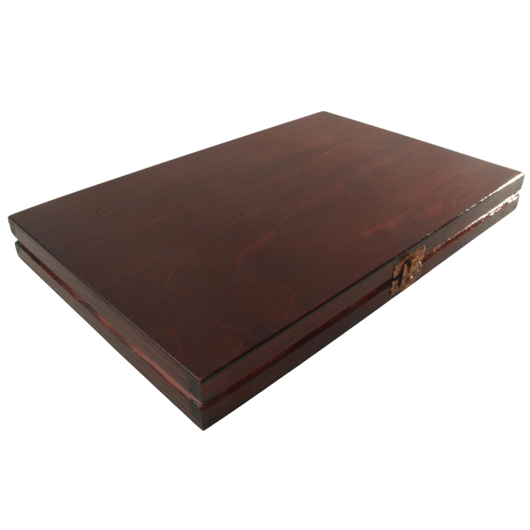 Hand-stained Wooden 40 Compartments Shallow Boxes for Gems Beads Jewellery - Picture 60 of 60