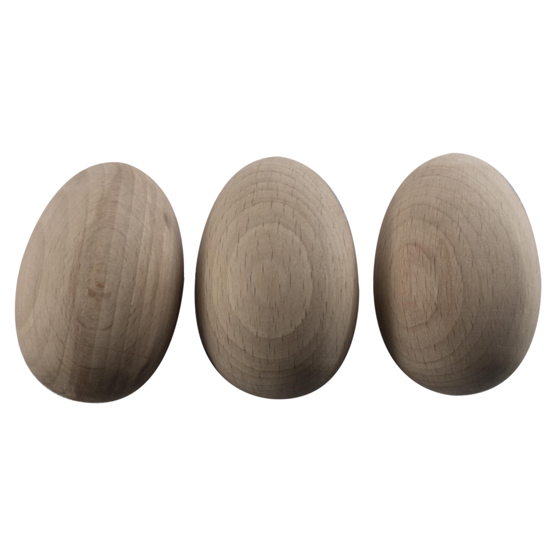 Wooden Eggs |3 Sizes| Natural Beech Plain Easter Decorations Crafts Woodworking - Picture 19 of 34