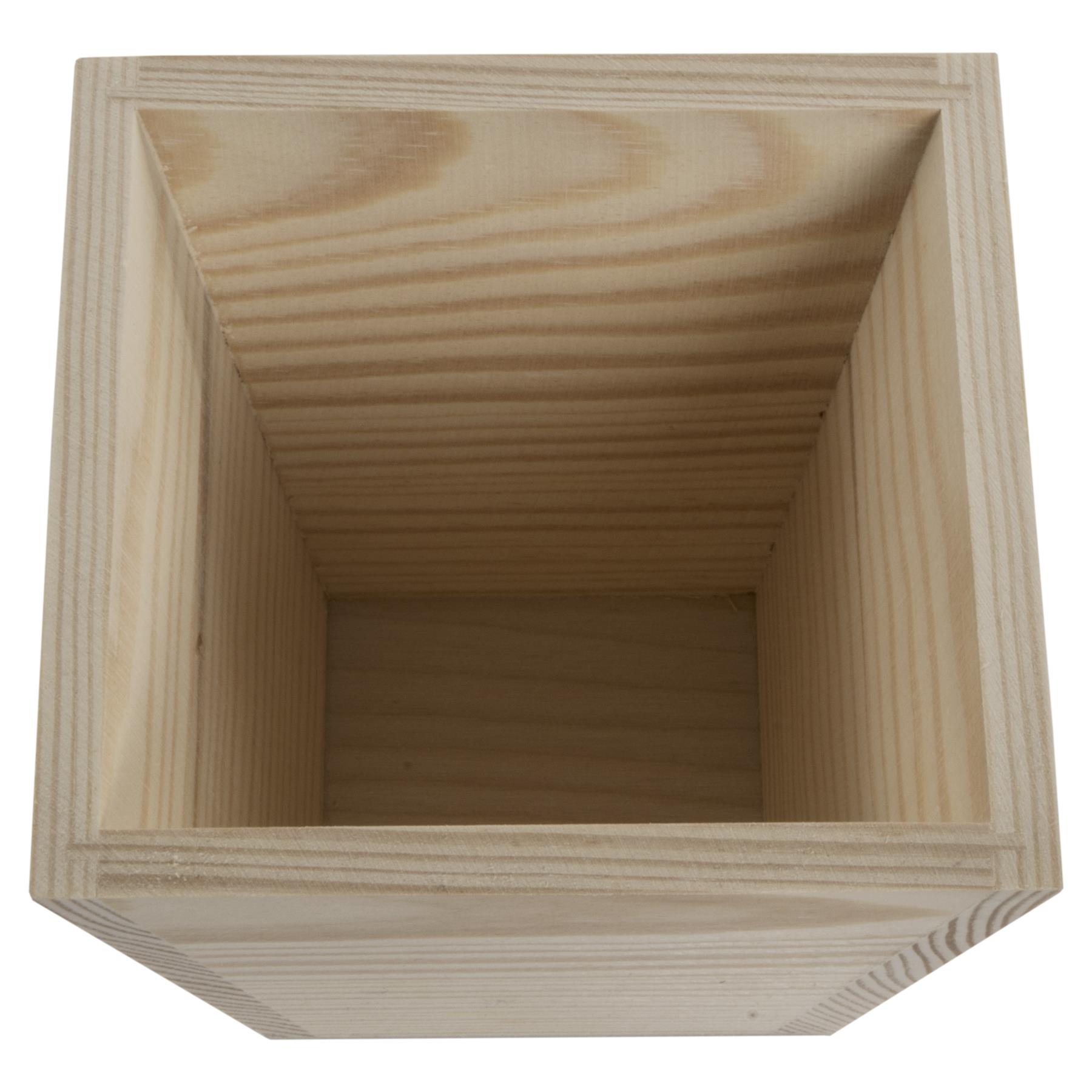 Wooden Indoor Plant Pots Vintage Style Decorative Planter Boxes for Art Craft - Picture 15 of 35