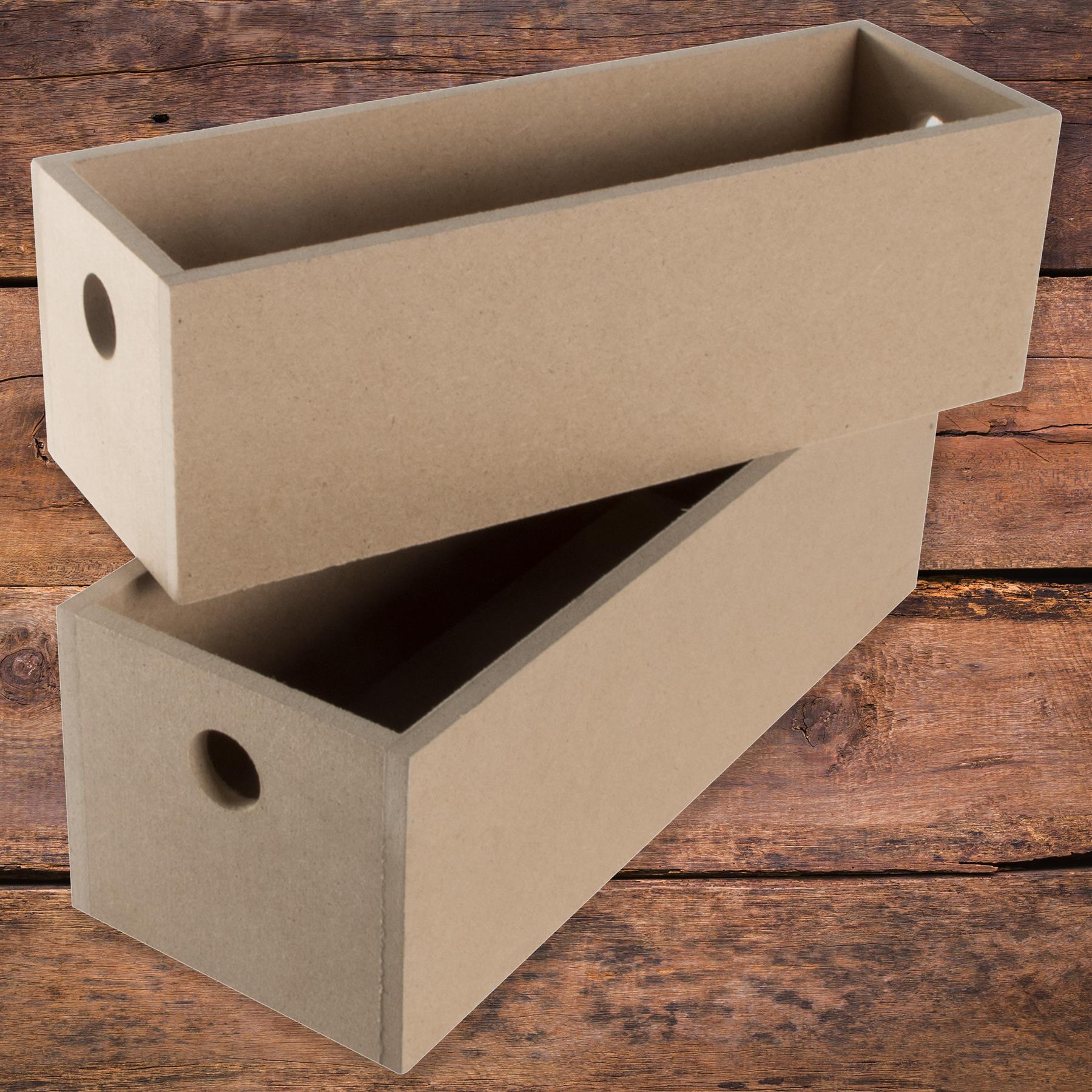 Choice of MDF Plain Multipurpose Small Boxes Storage Organisers for