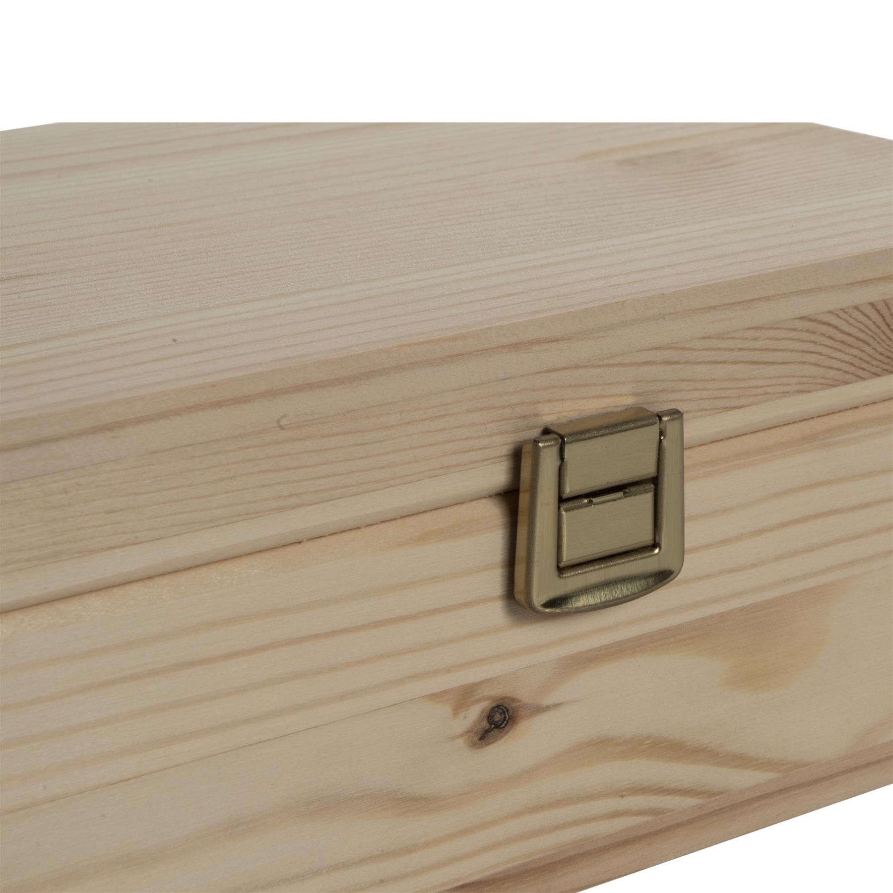 Decorative Natural Real Pinewood Boxes | Removable Dividers | 6/8/12 Sections - Picture 10 of 37