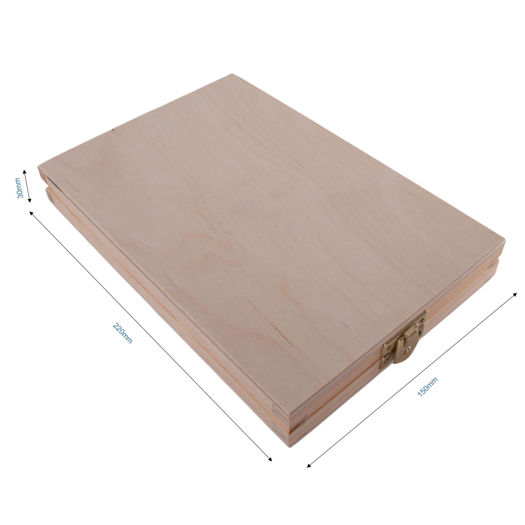 Caja de CD de madera y memoria USB de dos compartimentos | Idea de regalo | Madera artesanal pintable - Imagen 13 de 25