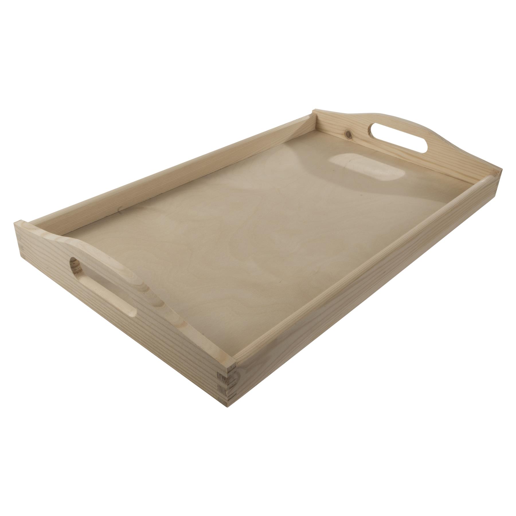 Decorative Serving Trays | Plain Pinewood | Tea Coffee Milk Breakfast Parties - Picture 115 of 144