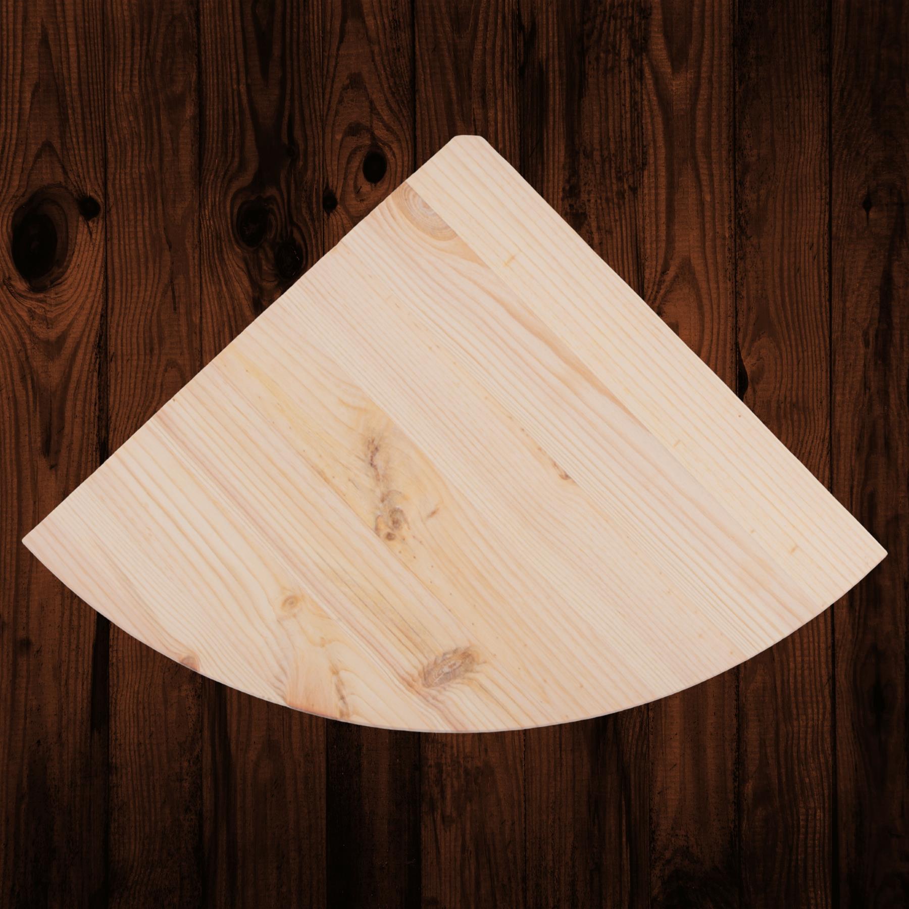 Natural Wooden Corner Shelf / 3 Sizes / Pine Floating Wall Display Shelves DIY - Picture 18 of 39
