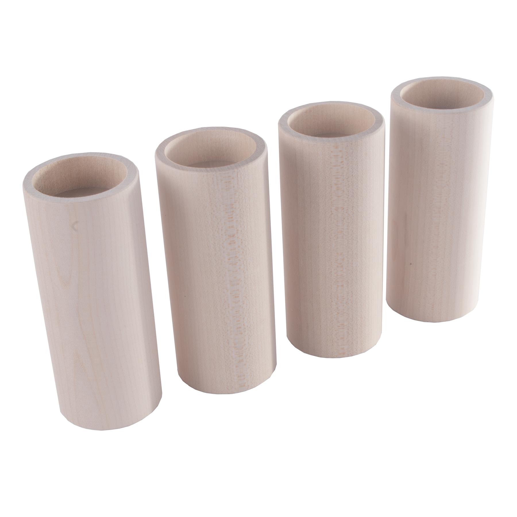 Round Traditional Beechwood Tea Light Candle Holders / Decorative / Unpainted - Picture 40 of 46
