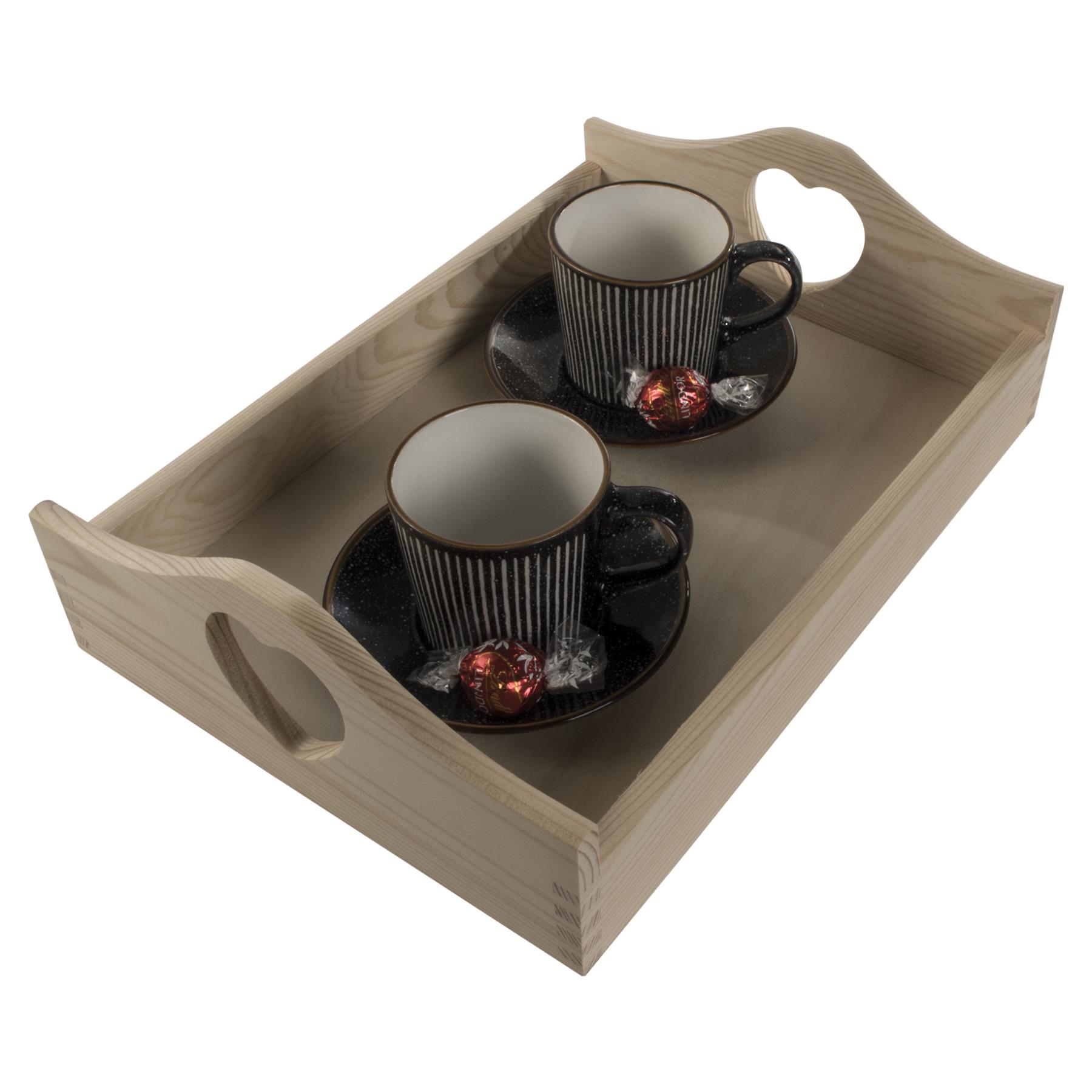 Decorative Serving Trays | Plain Pinewood | Tea Coffee Milk Breakfast Parties - Picture 54 of 144