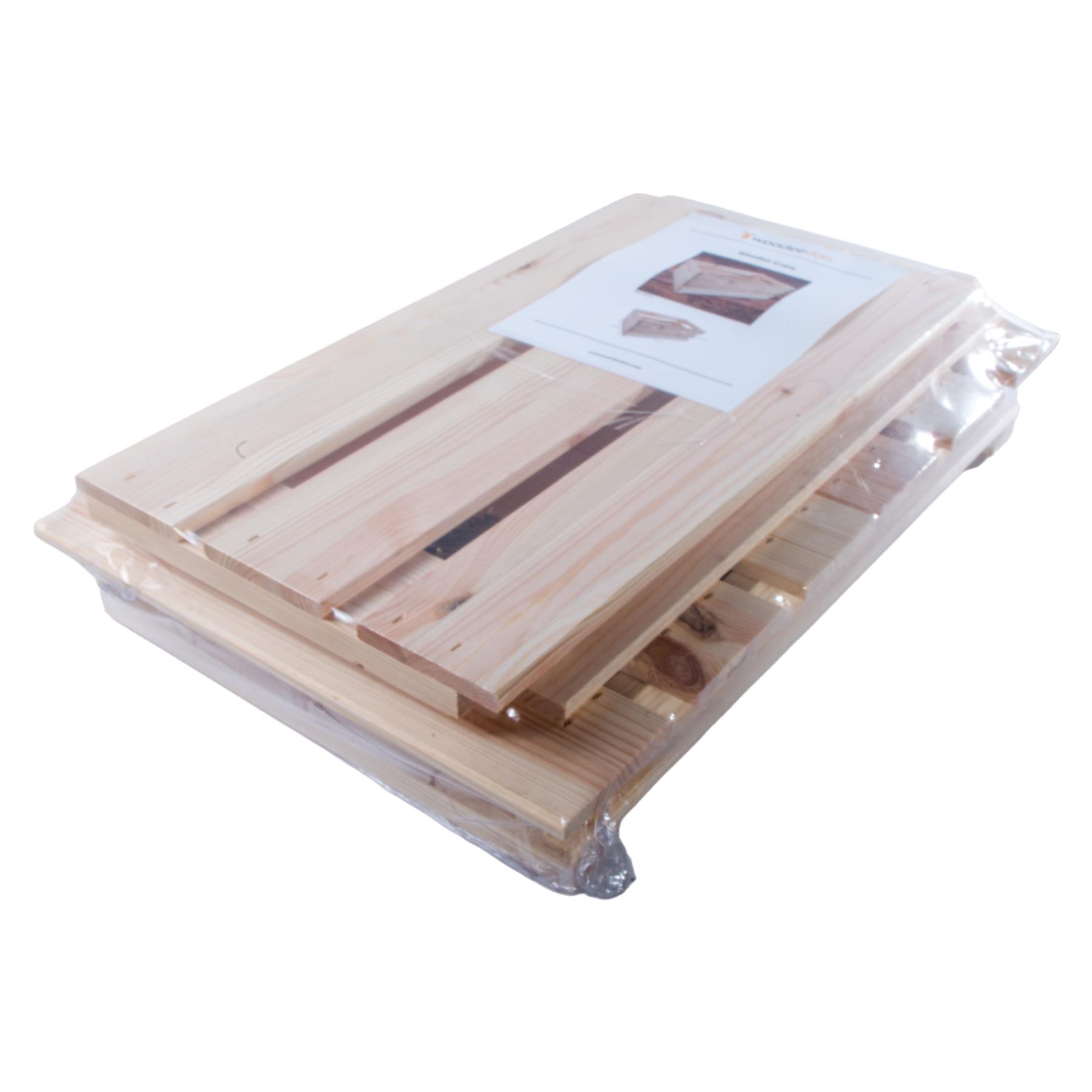 Large Wooden Crate With Wheels |1-4 Tier| Plain Pine Saving Space Storage Box - Picture 52 of 60