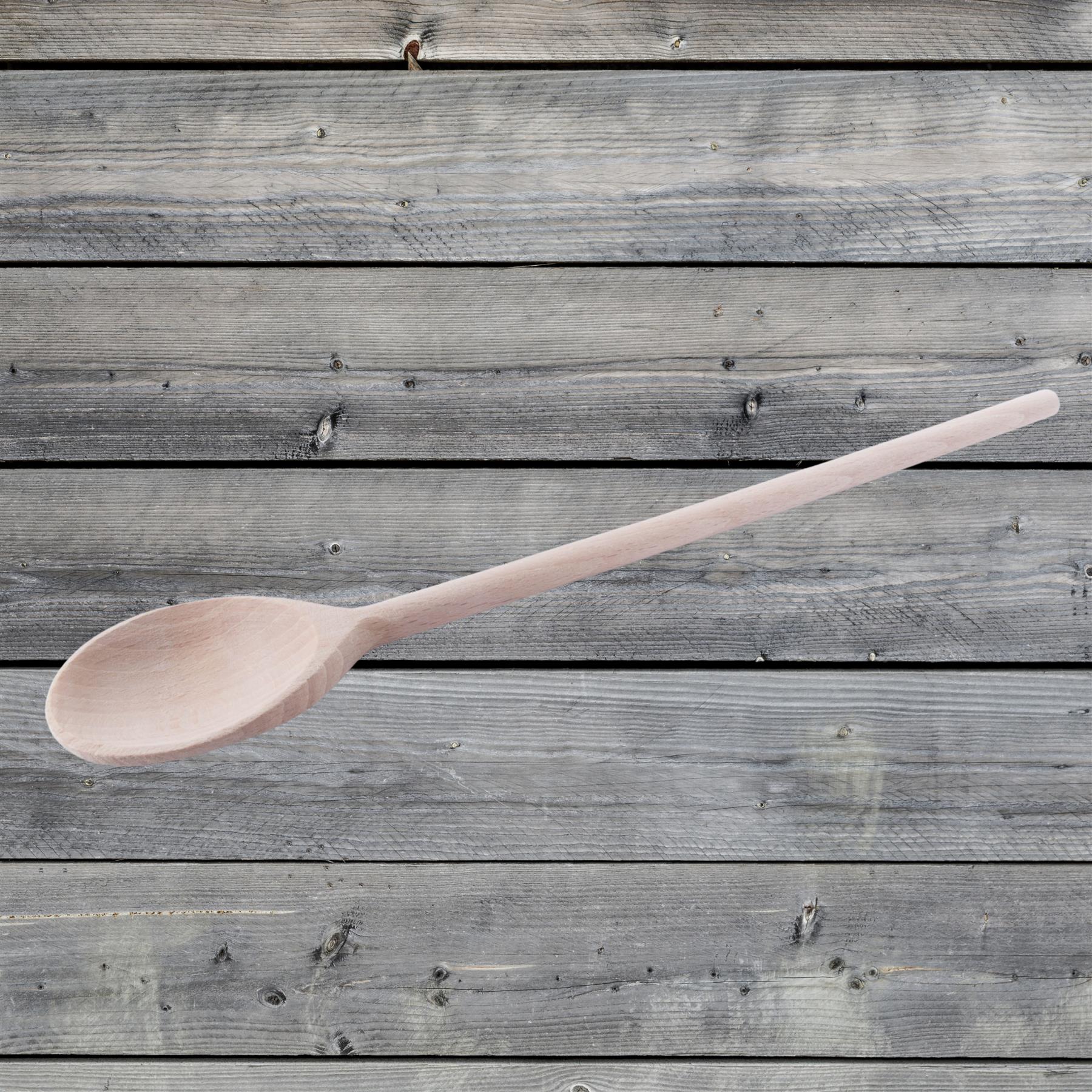 Long Narrow Wooden Spoon 29cm (11") Beechwood Non-Stick Cooking Kitchen Turner - Picture 26 of 40