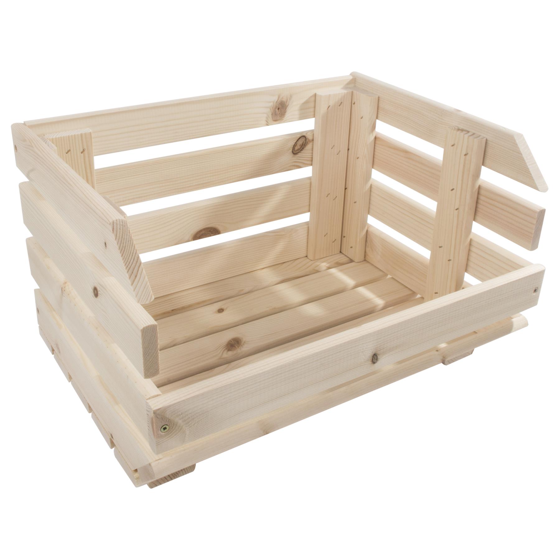 Wooden Unpainted Stackable Storage Box Crate Container Display Unit 1-3 Tier - Picture 24 of 49
