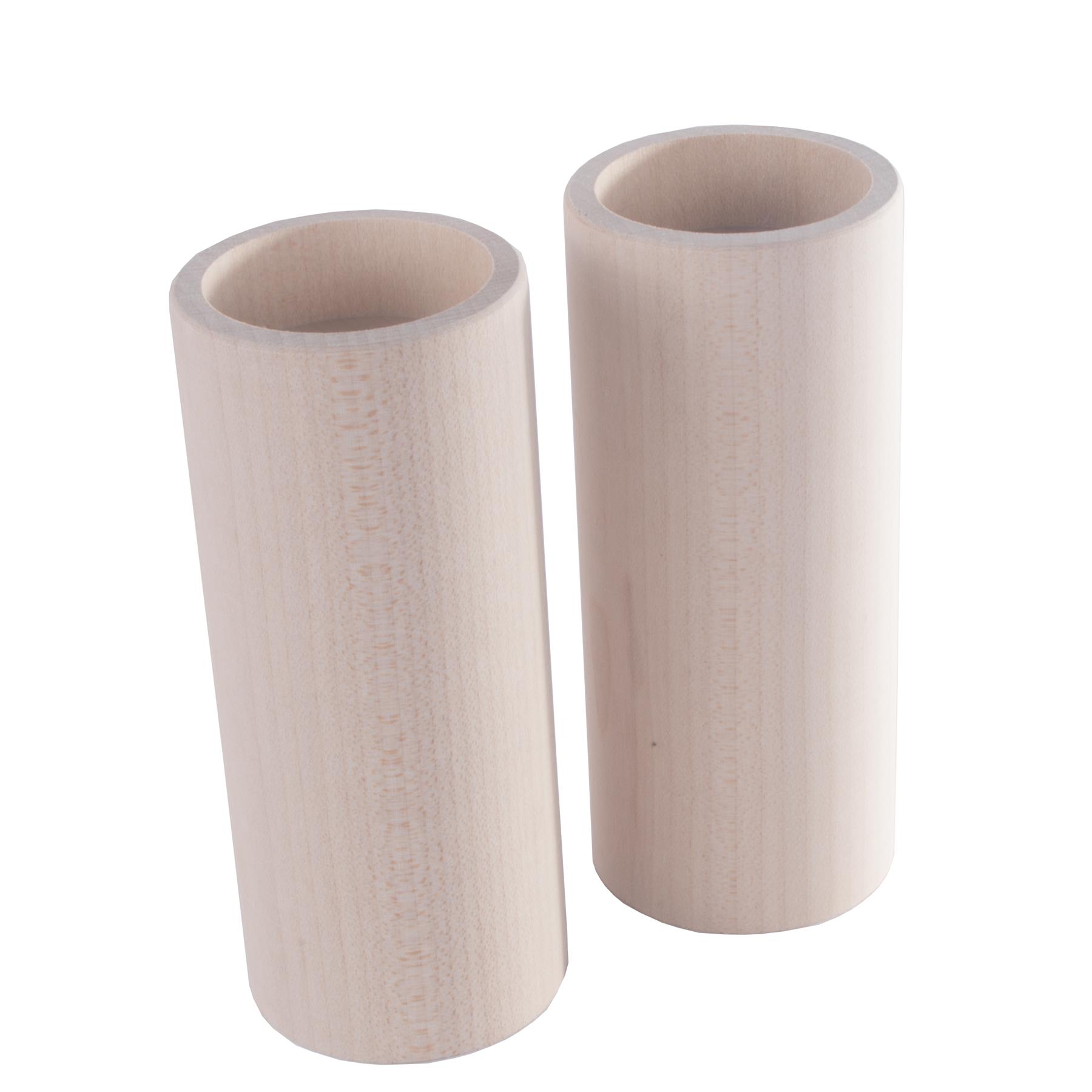 Round Traditional Beechwood Tea Light Candle Holders / Decorative / Unpainted - Picture 34 of 46