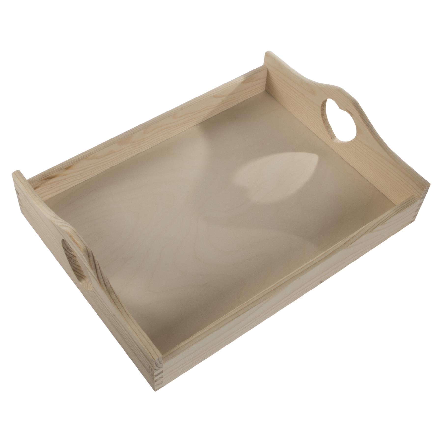 Decorative Serving Trays | Plain Pinewood | Tea Coffee Milk Breakfast Parties - Picture 105 of 144