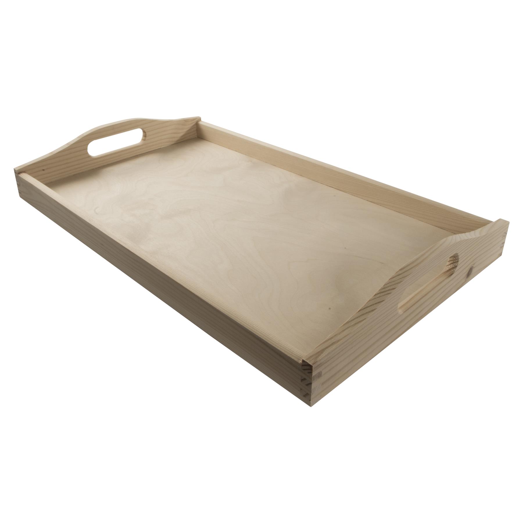 Decorative Serving Trays | Plain Pinewood | Tea Coffee Milk Breakfast Parties - Picture 111 of 144