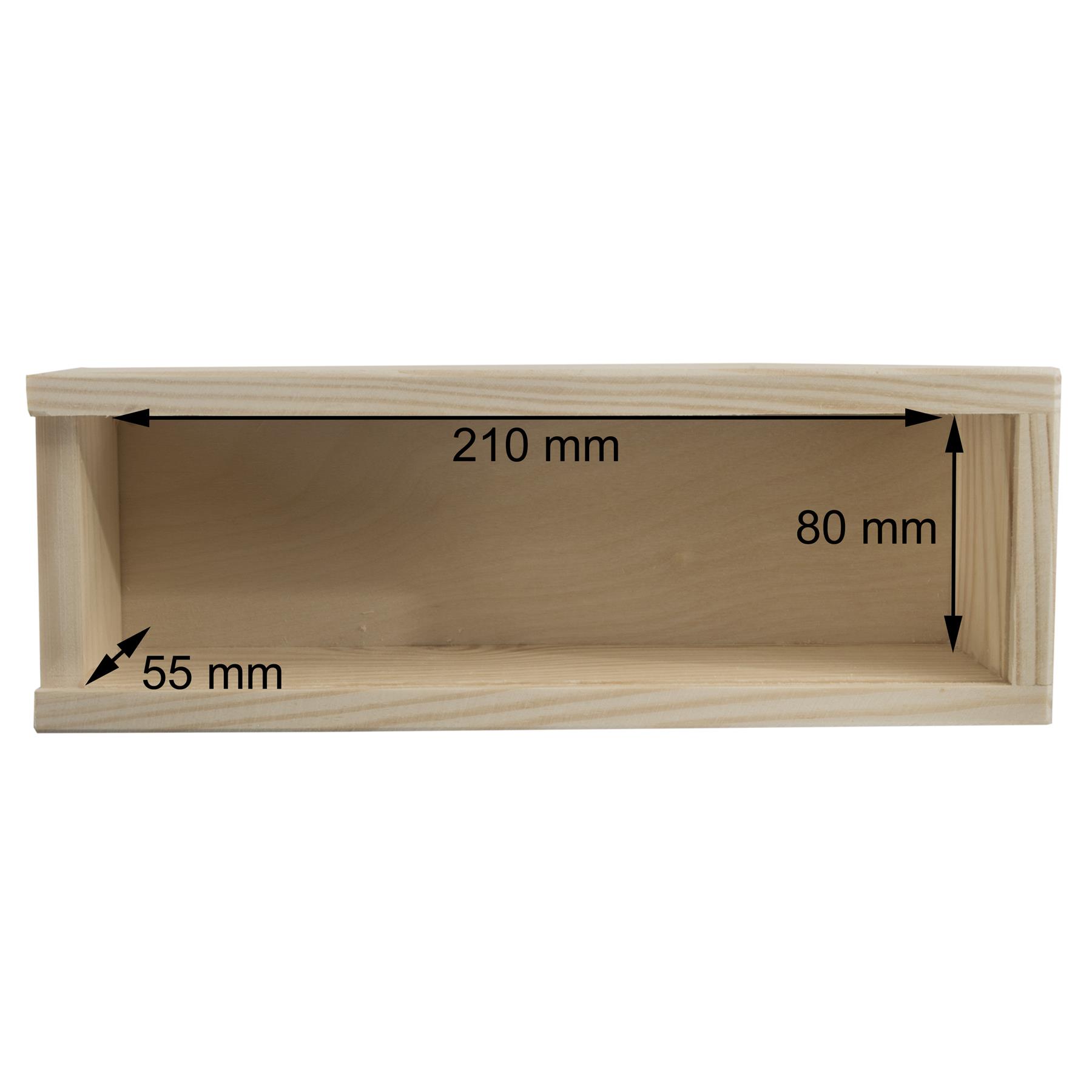 Caja de lápices profundos de madera Cepillo Crayones Tapa deslizante Titular Caso de regalo | 23x8x5.5cm - Imagen 23 de 52