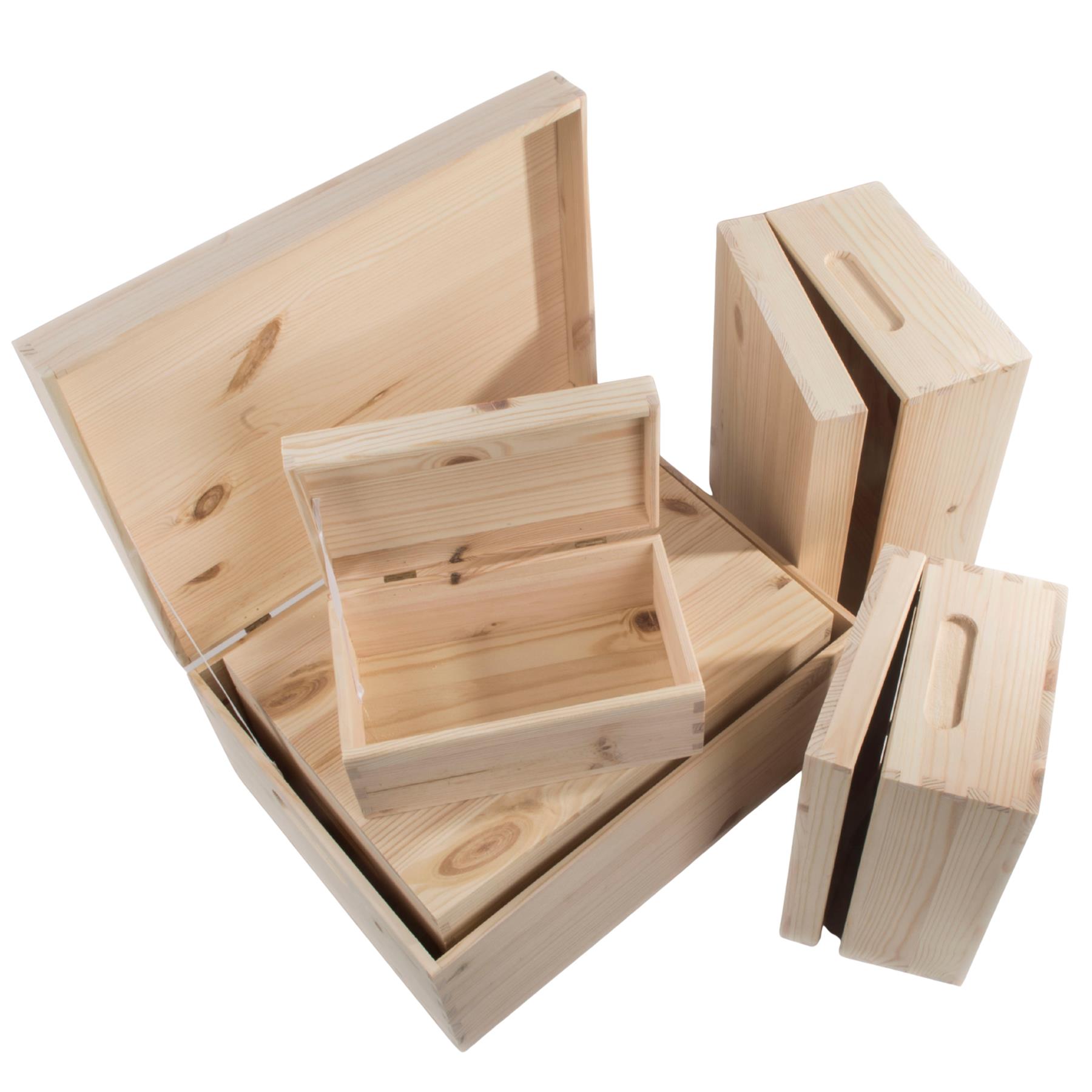 Wooden Boxes / Choice of 5 Sizes / Home Storage Keepsake Memory Solutions DIY - Picture 75 of 81
