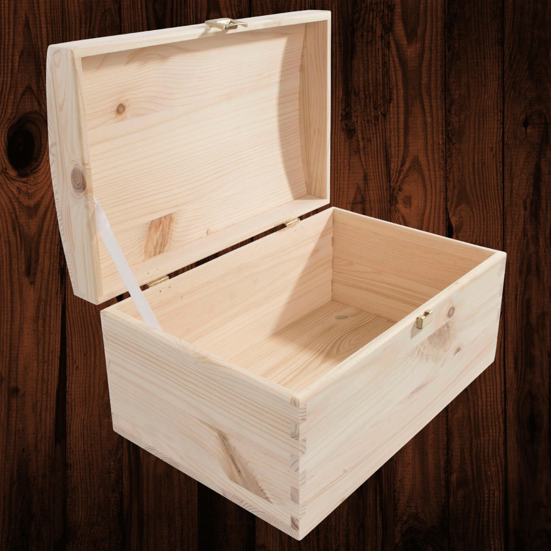 Wooden Storage Boxes / 5 Sizes / Treasure Chest Keepsake Trinket Memory Souvenir - Picture 27 of 70