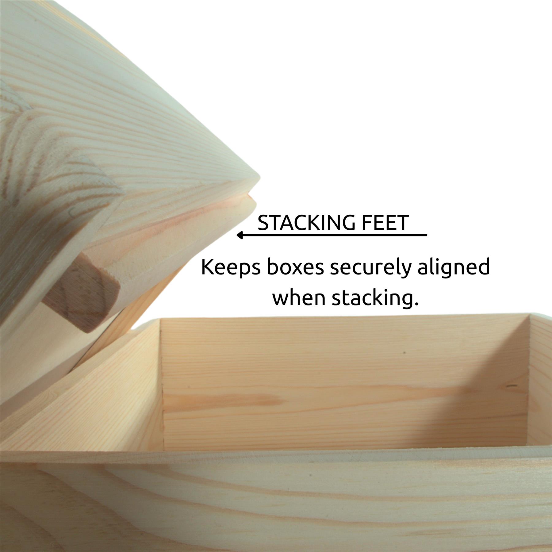 Under-bed Wooden Unfinished Containers | Choice of Sizes | Keepsake Chests w/Lid - Picture 59 of 72