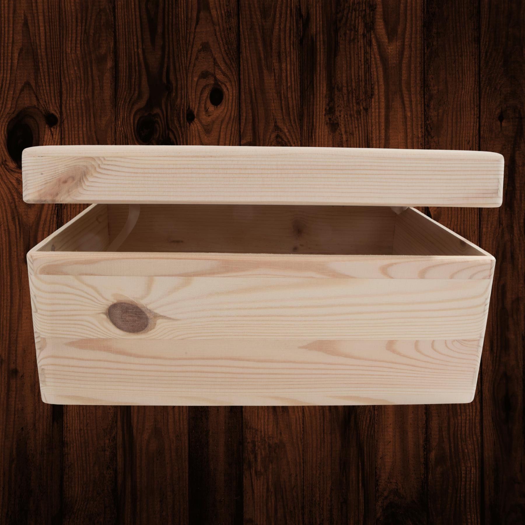Wooden Lidded Decorative Memory Storage Chest Boxes / 5 Sizes / Small to Large - Picture 29 of 58