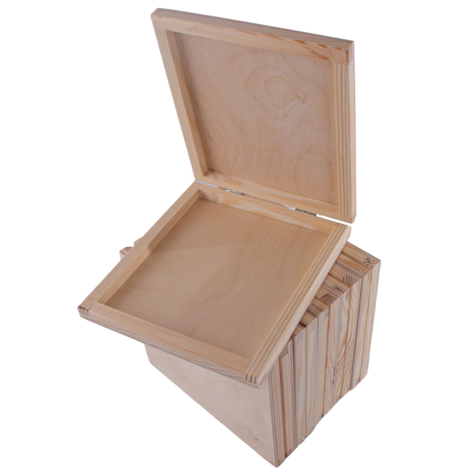 Wooden Storage Boxes for CDs | Decorative Case | Paint Engrave Personalise DIY - Picture 18 of 20