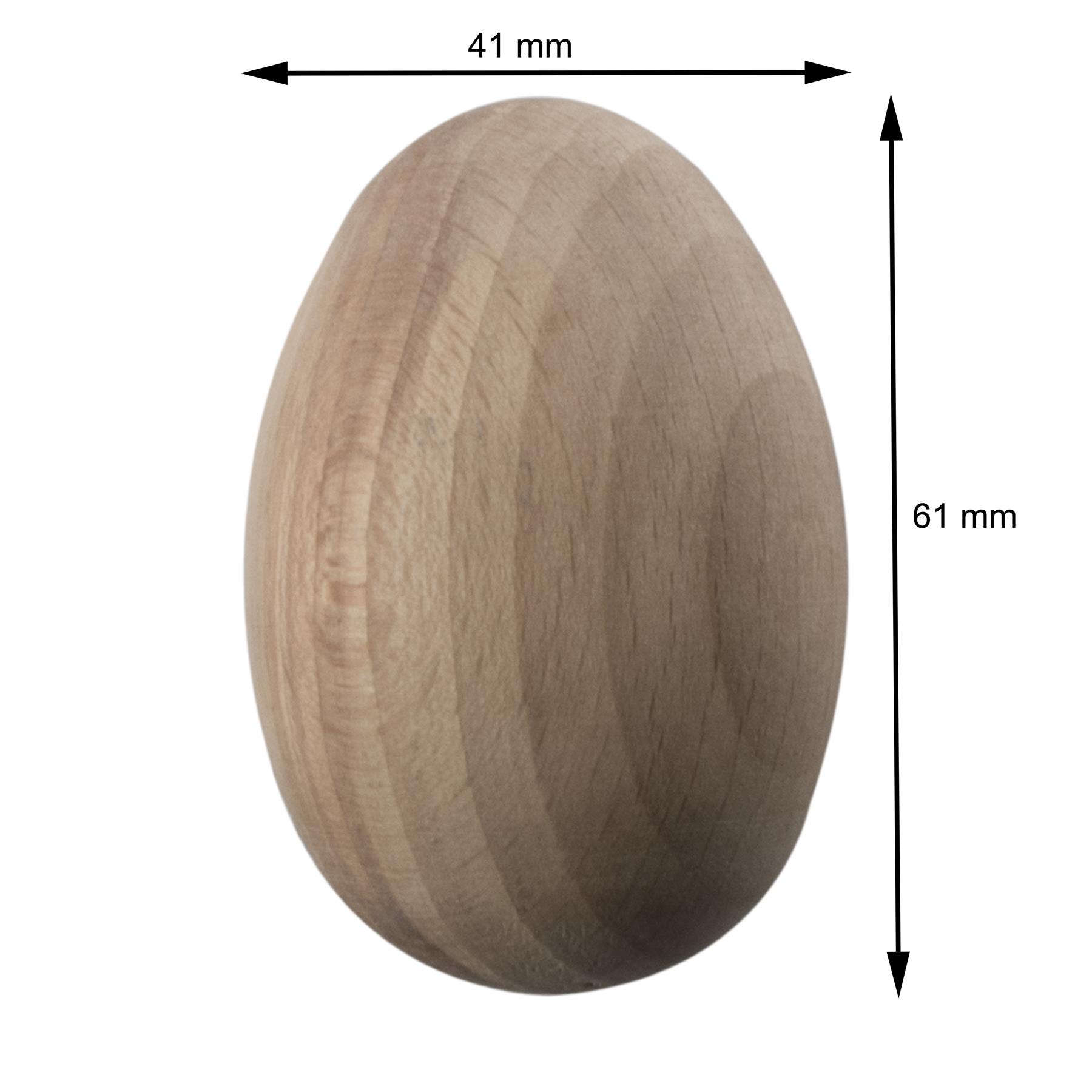 Wooden Eggs |3 Sizes| Natural Beech Plain Easter Decorations Crafts Woodworking - Picture 15 of 34