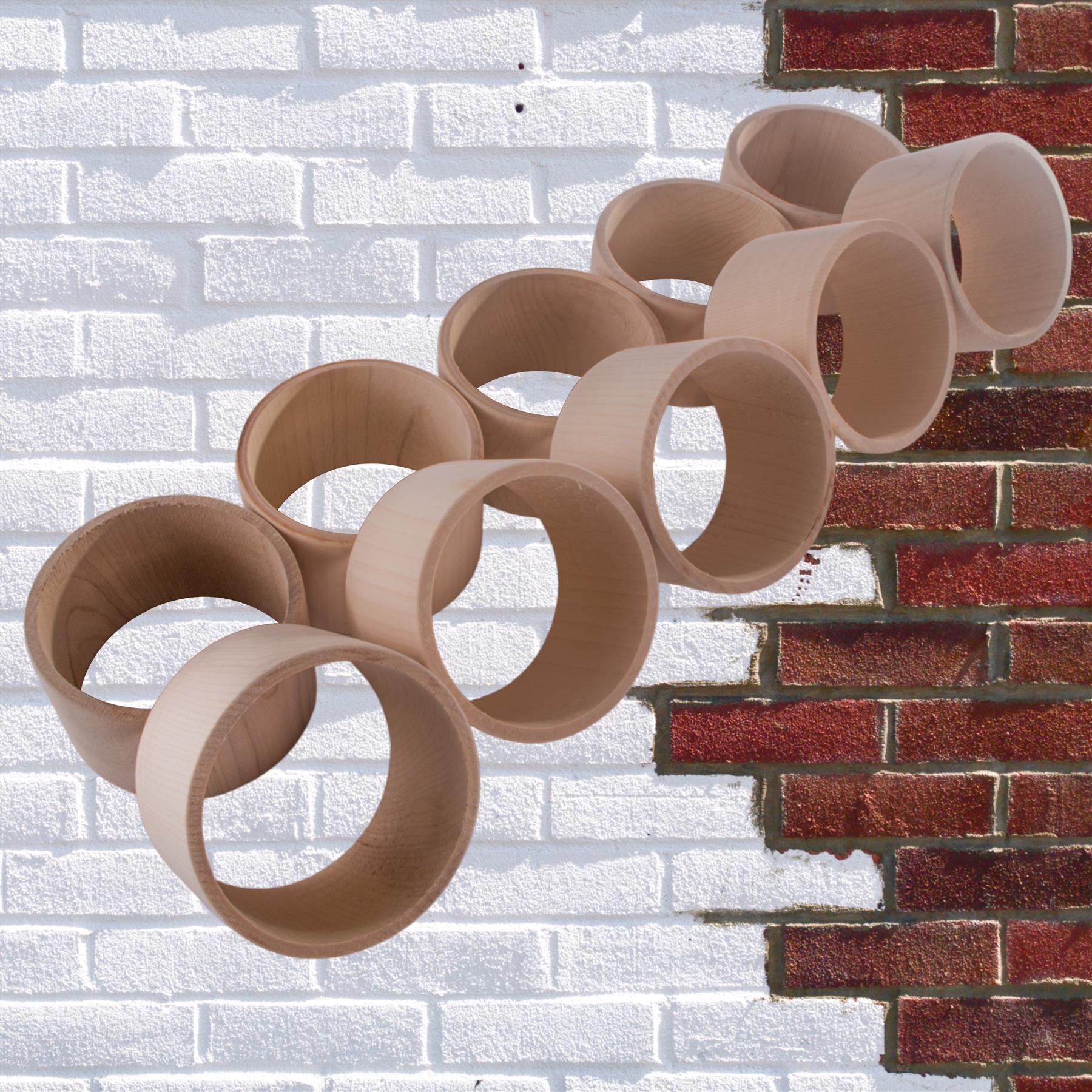 Flat Natural Unfinished Wooden Bracelet Bangles Wristlet Craft DIY Decorating - Picture 71 of 71