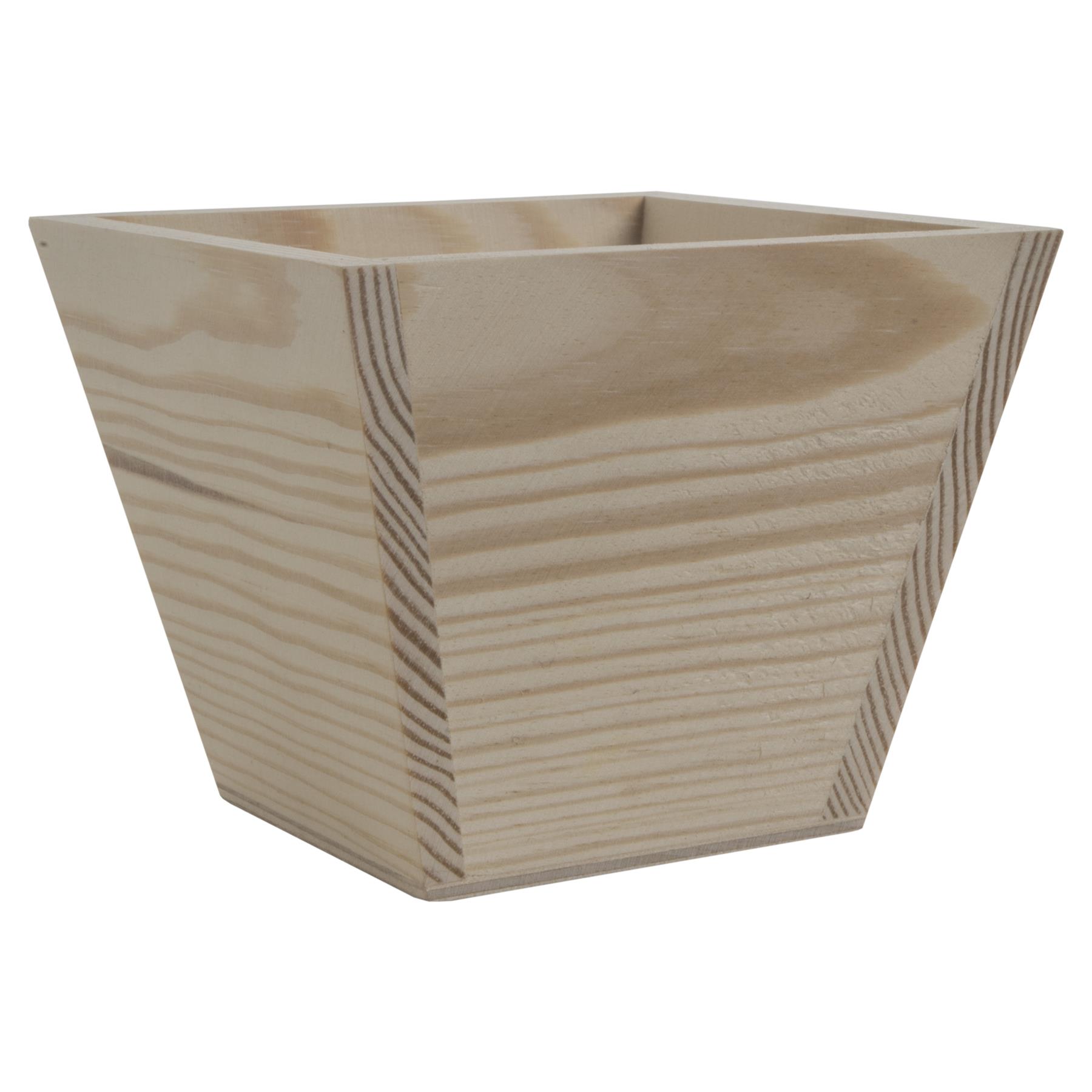 Wooden Indoor Plant Pots Vintage Style Decorative Planter Boxes for Art Craft - Picture 16 of 35