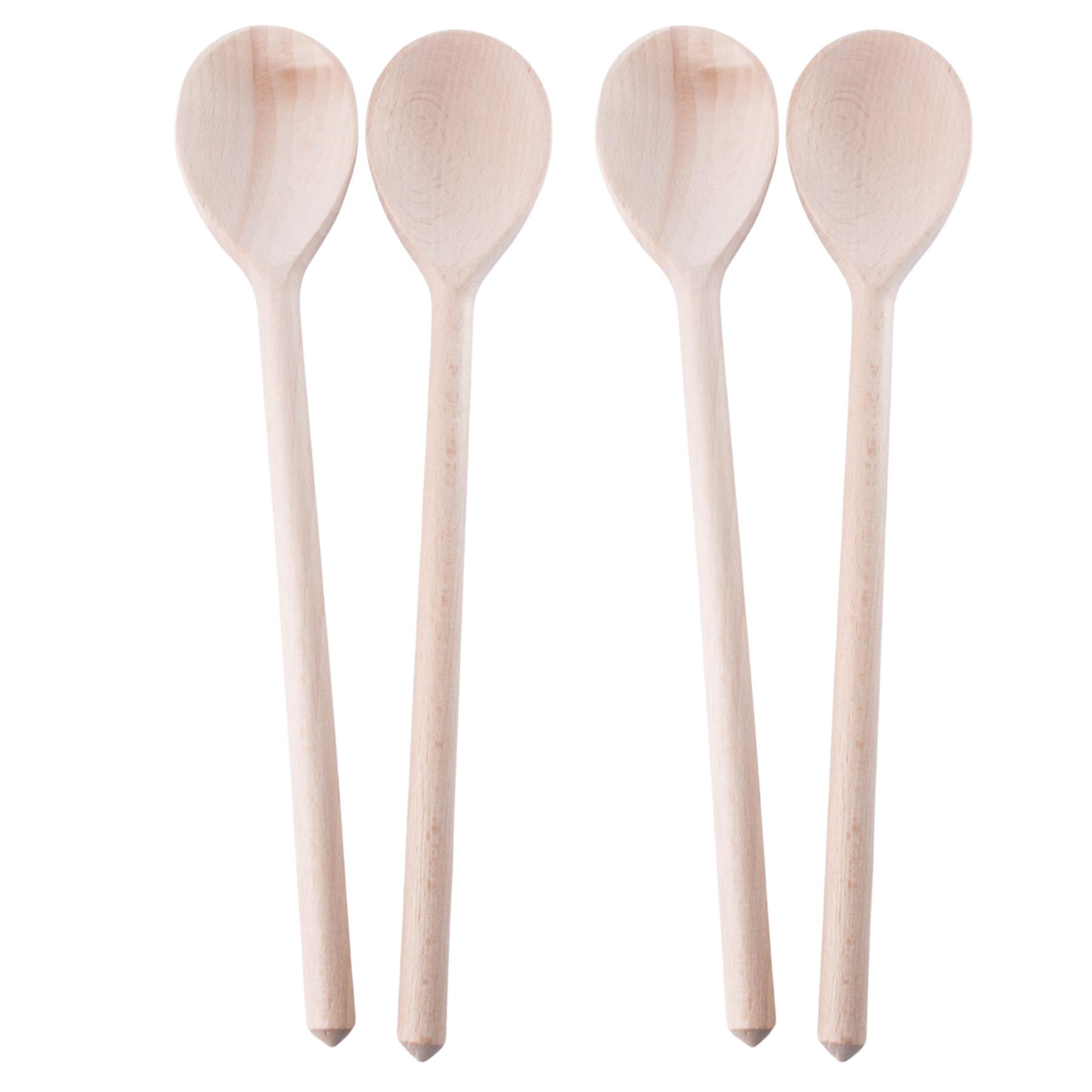 Regular Wooden Spoon 30cm (12") Long Beechwood Non-Stick Turner Kitchen Cooking - Picture 27 of 52