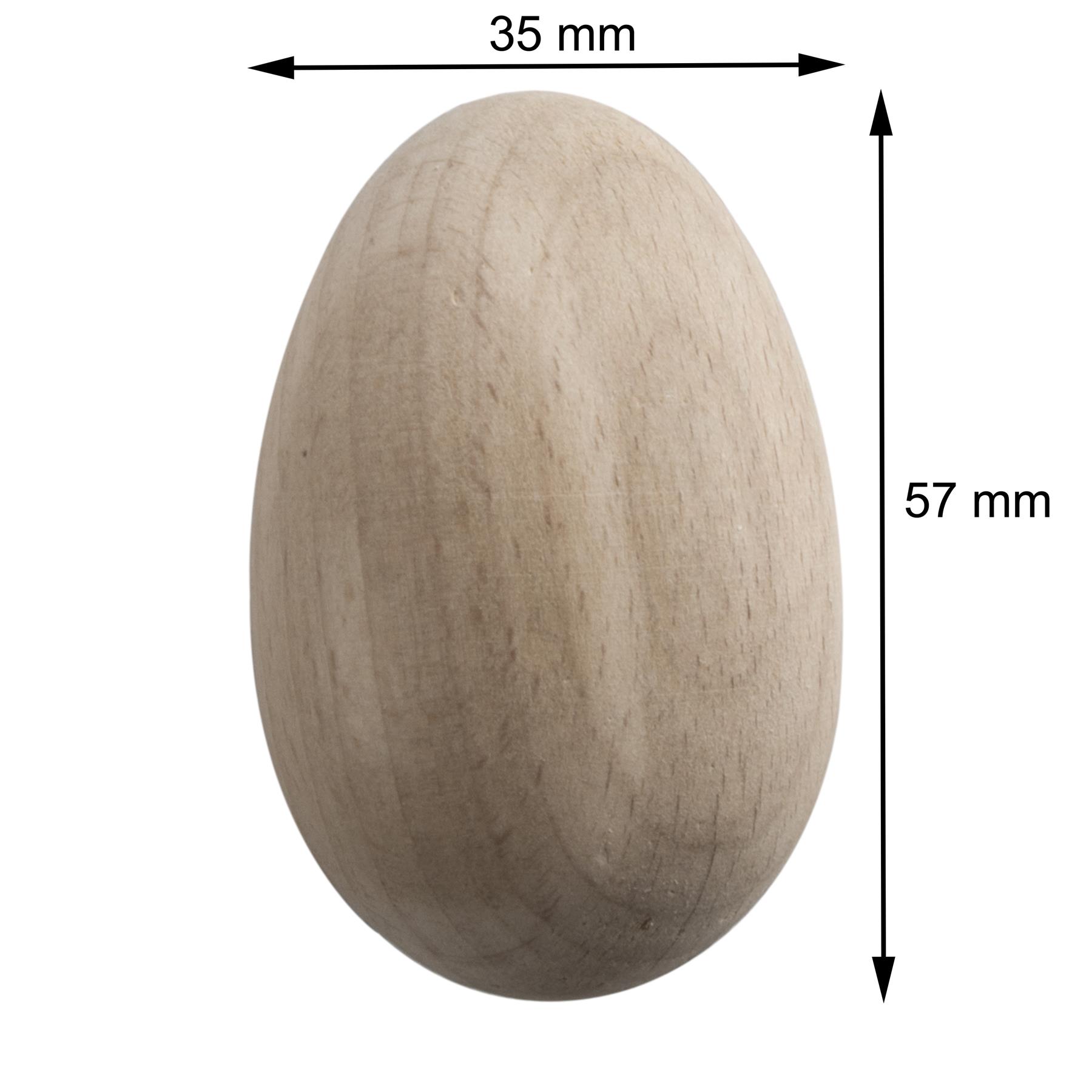 Wooden Eggs |3 Sizes| Natural Beech Plain Easter Decorations Crafts Woodworking - Picture 5 of 34
