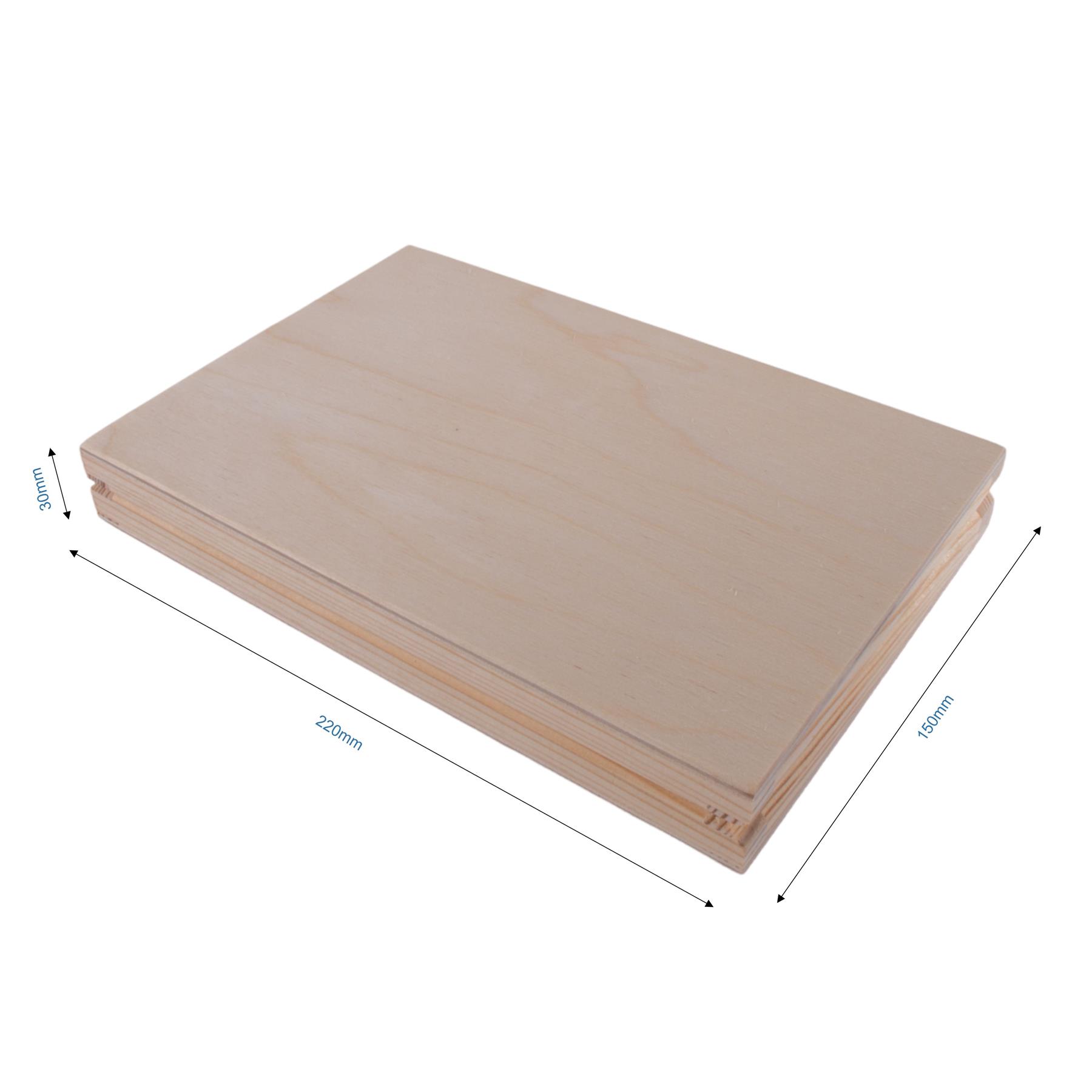 Caja de CD de madera y memoria USB de dos compartimentos | Idea de regalo | Madera artesanal pintable - Imagen 23 de 25