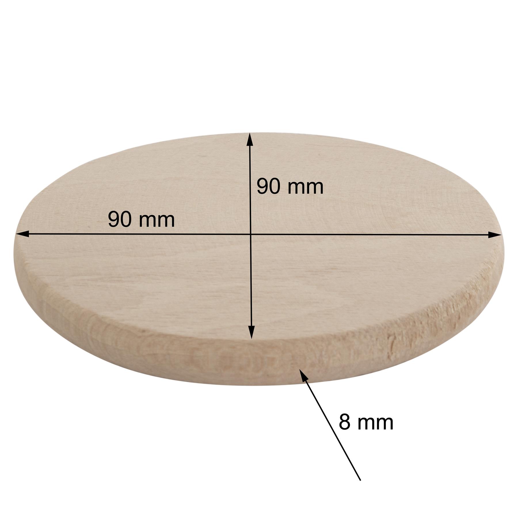 Plain Beechwood Round 9cm Drink Coasters Circle Blanks Coffee Table Cup Decor - Picture 79 of 82