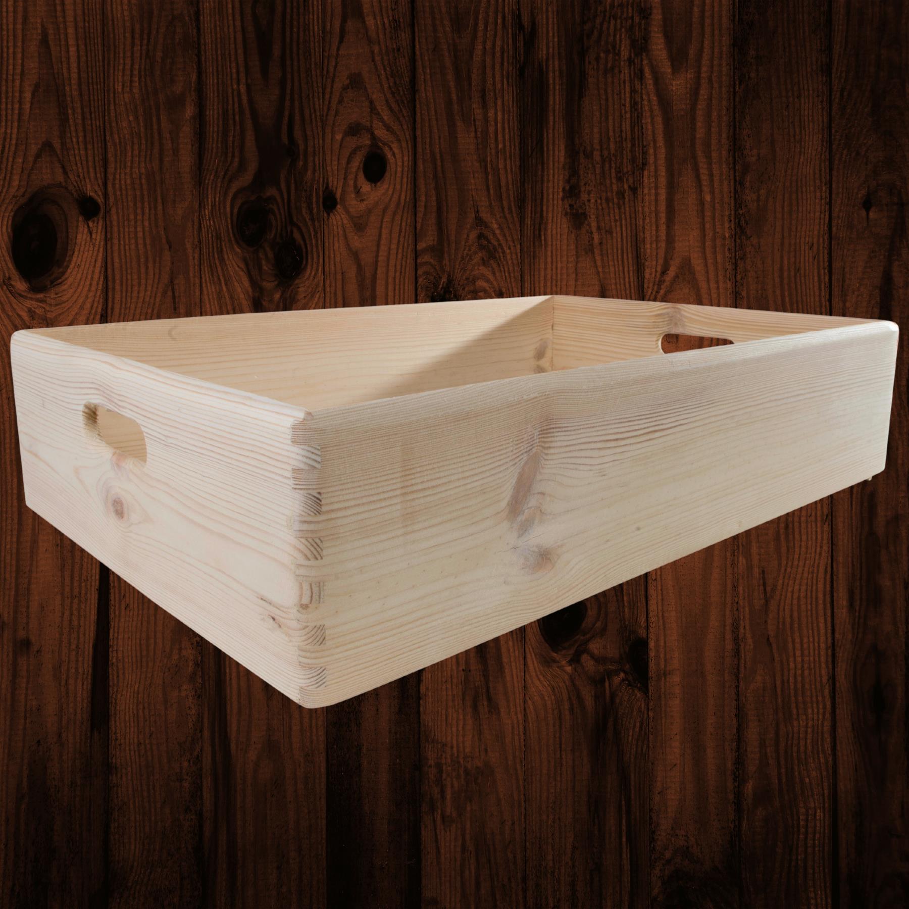 Wooden Crates | Plain Decorative Pine Underbed Storage Boxes Shelves Containers - Picture 61 of 66
