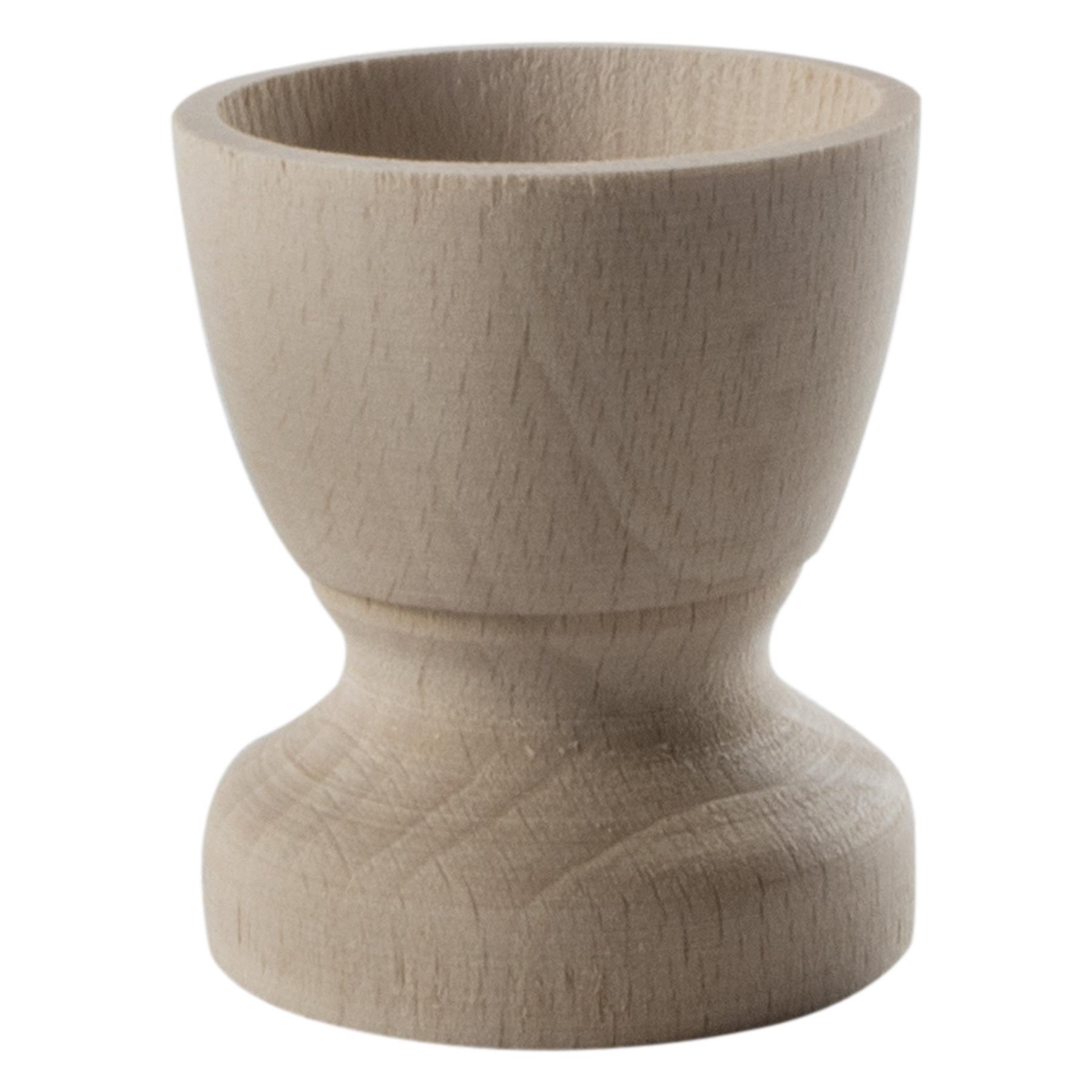 Clásico Tazas de Huevos de Madera Haya Natural Artesanía Desayuno Soporte de Boda - Imagen 4 de 25
