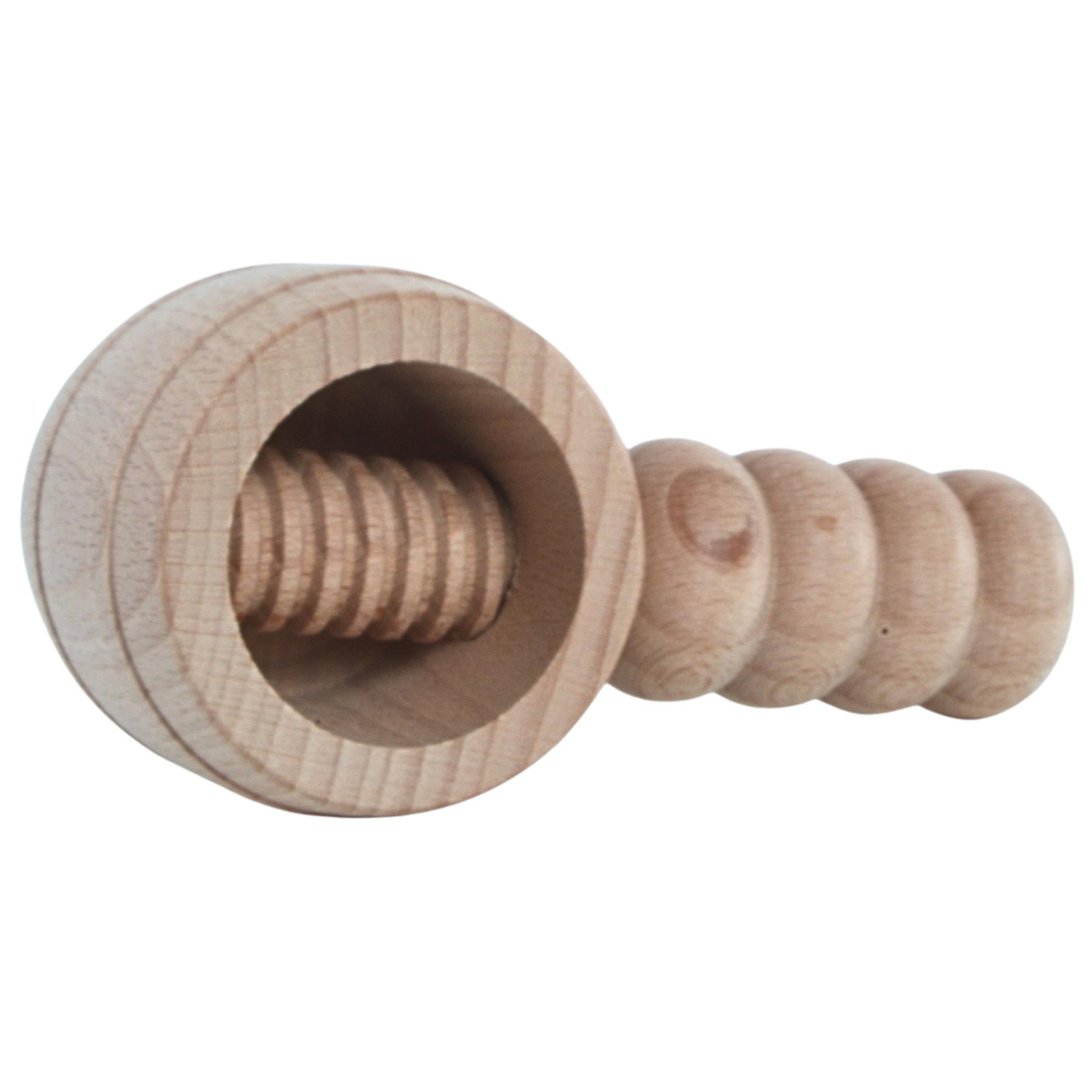 Cascanueces de madera regalo de Navidad cocina herramienta de madera nueces avellanas agrietadas - Imagen 17 de 37