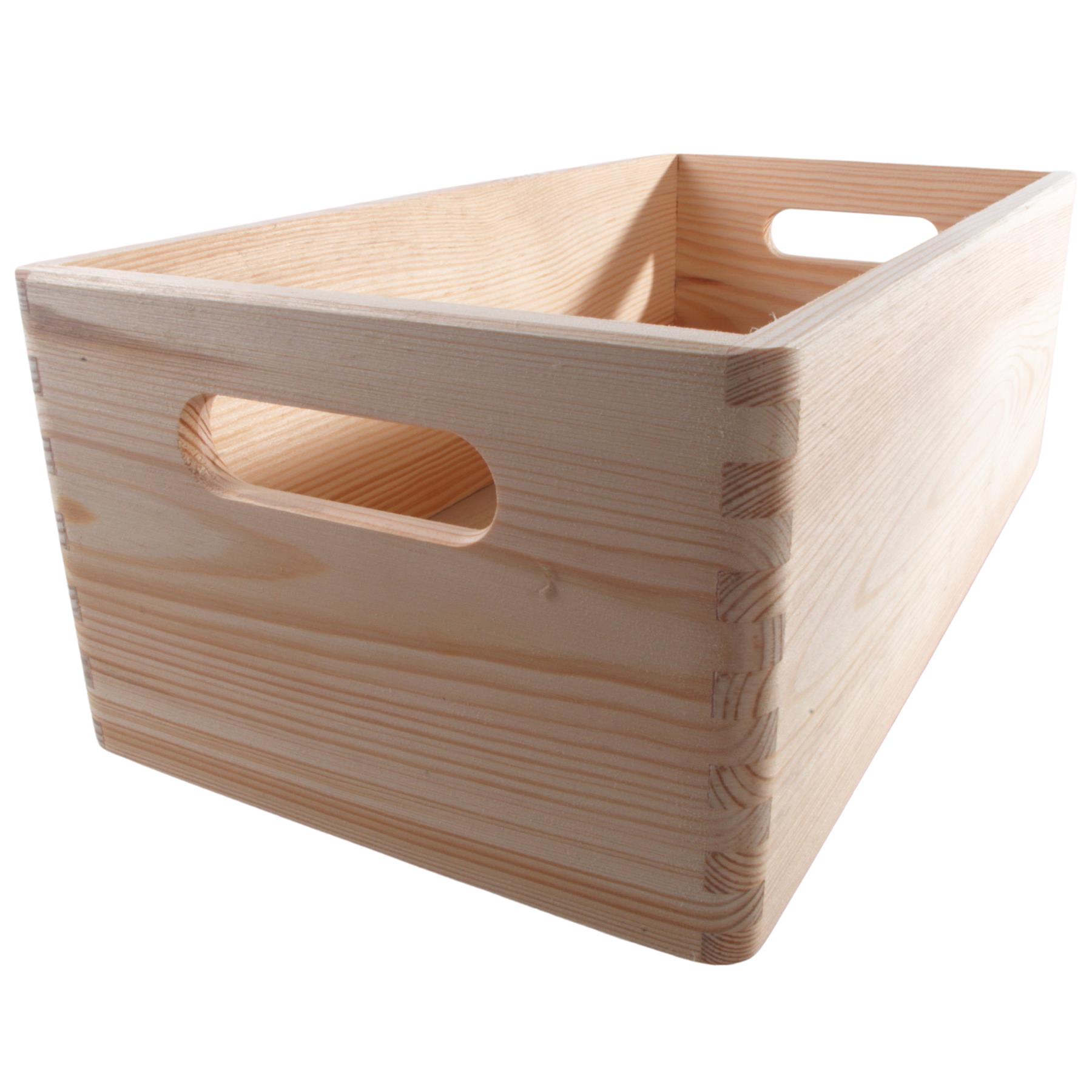 Wooden Crates | Plain Decorative Pine Underbed Storage Boxes Shelves Containers - Picture 33 of 66