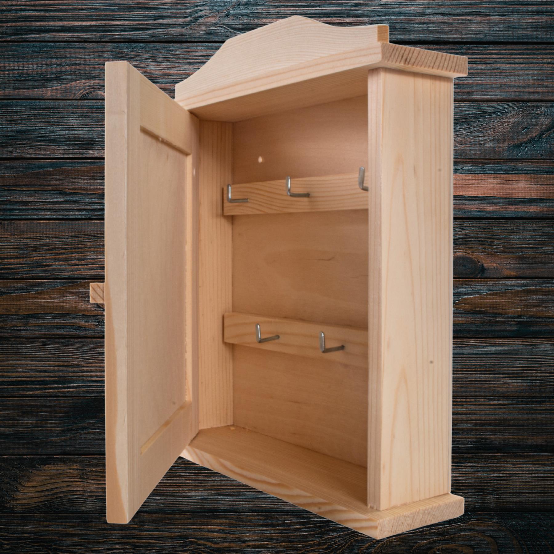 Wooden Key Box Decorative Wall Hanging Cabinet Rack Holder Cupboard Organiser - Picture 45 of 105