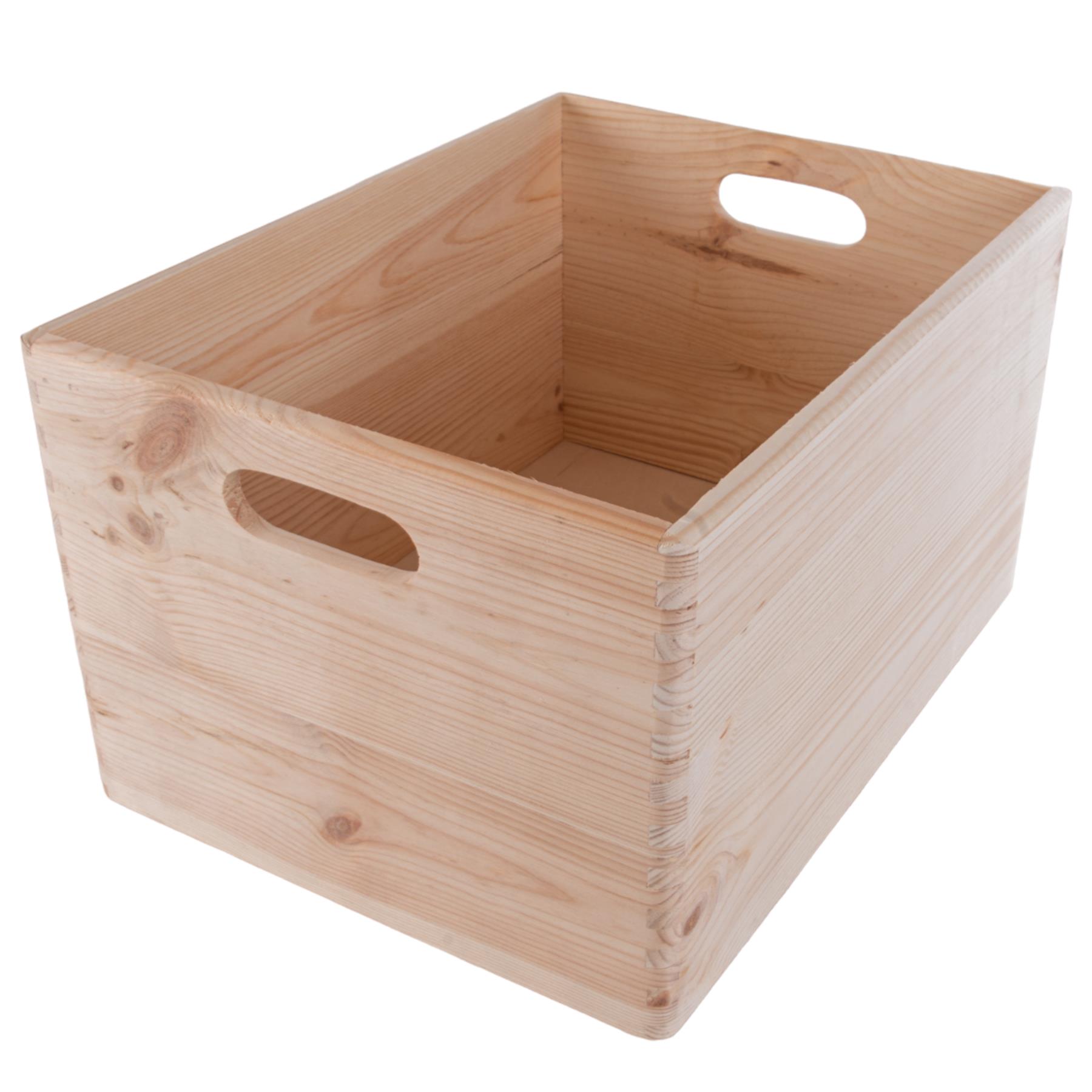Wooden Crates | Plain Decorative Pine Underbed Storage Boxes Shelves Containers - Picture 52 of 66