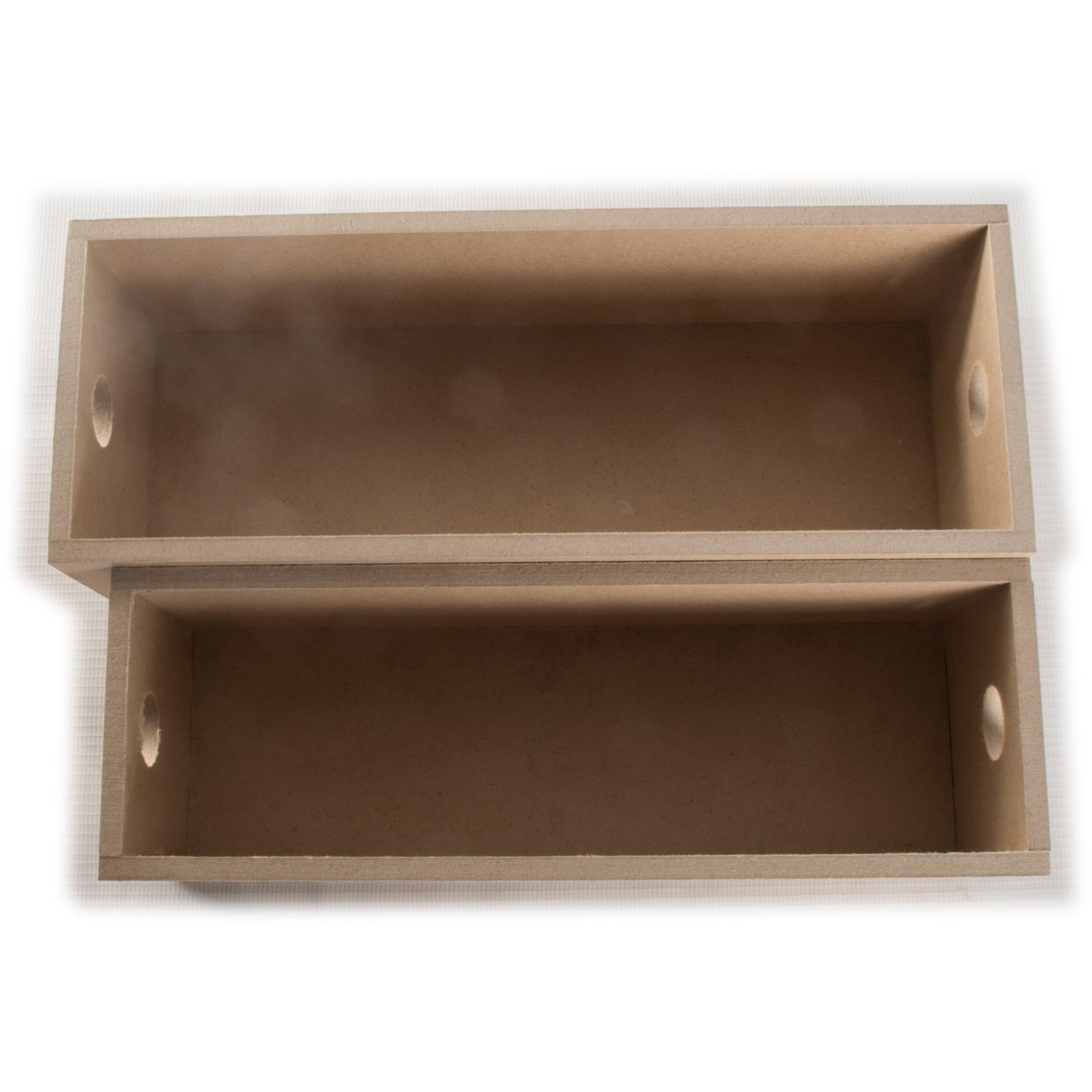 Choice of MDF Plain Multipurpose Small Boxes Storage Organisers for