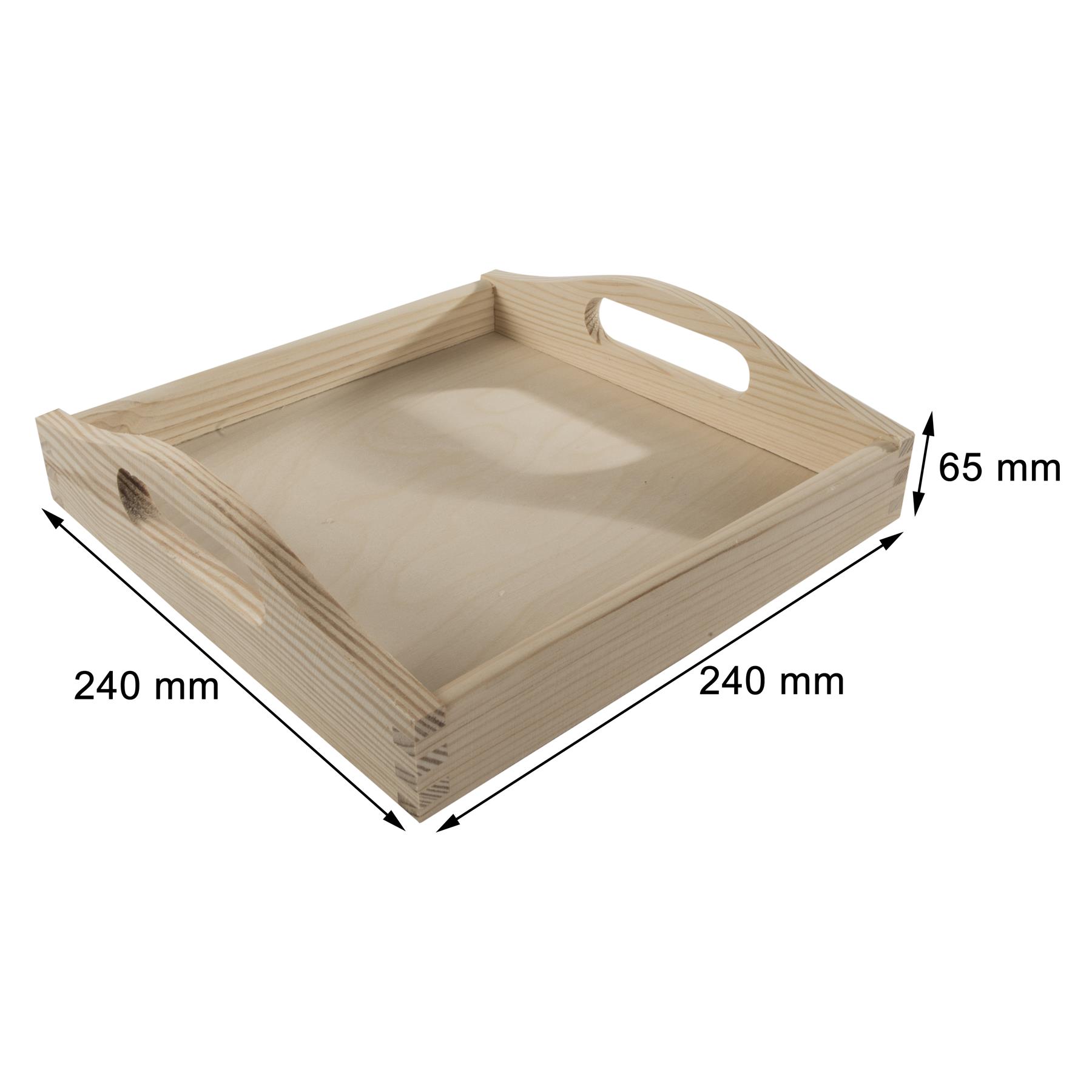 Decorative Serving Trays | Plain Pinewood | Tea Coffee Milk Breakfast Parties - Picture 11 of 144