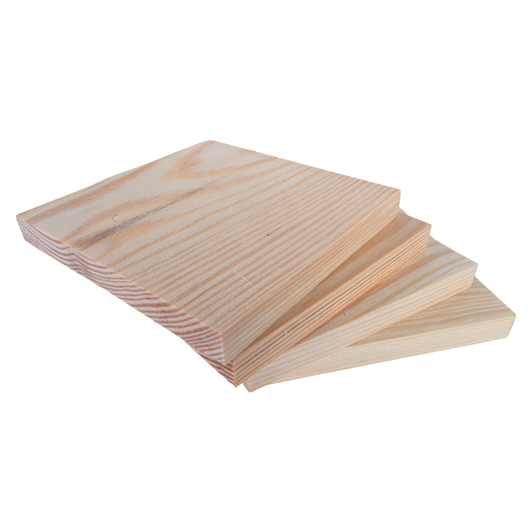 Unfinished Pine Wood Craft Shapes |Wooden Pieces Circle Square Hexagon DIY Discs - Picture 36 of 43