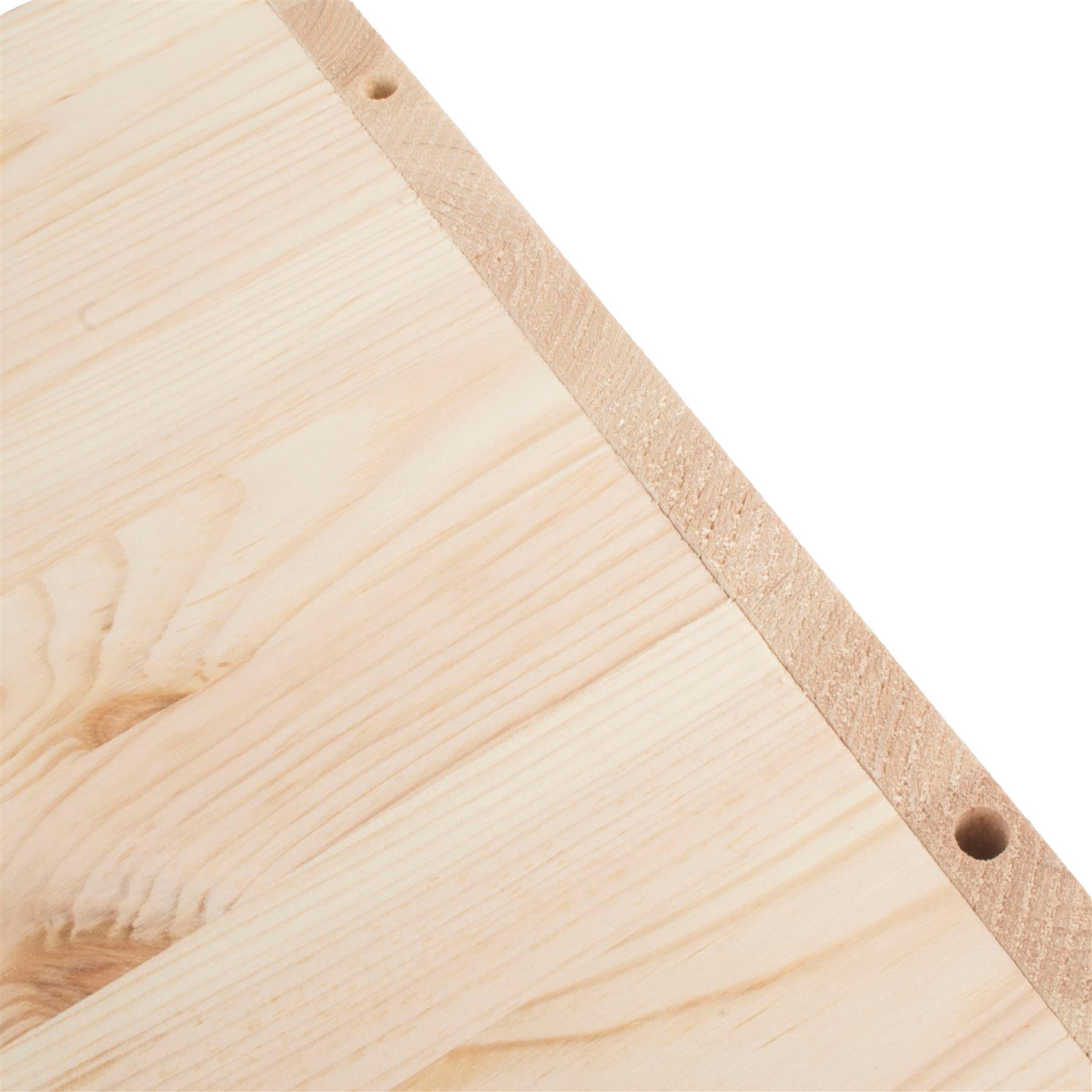Almacenamiento de exhibición de estantería de madera de 1-4 niveles / pino sin pintar / madera natural - Imagen 55 de 60
