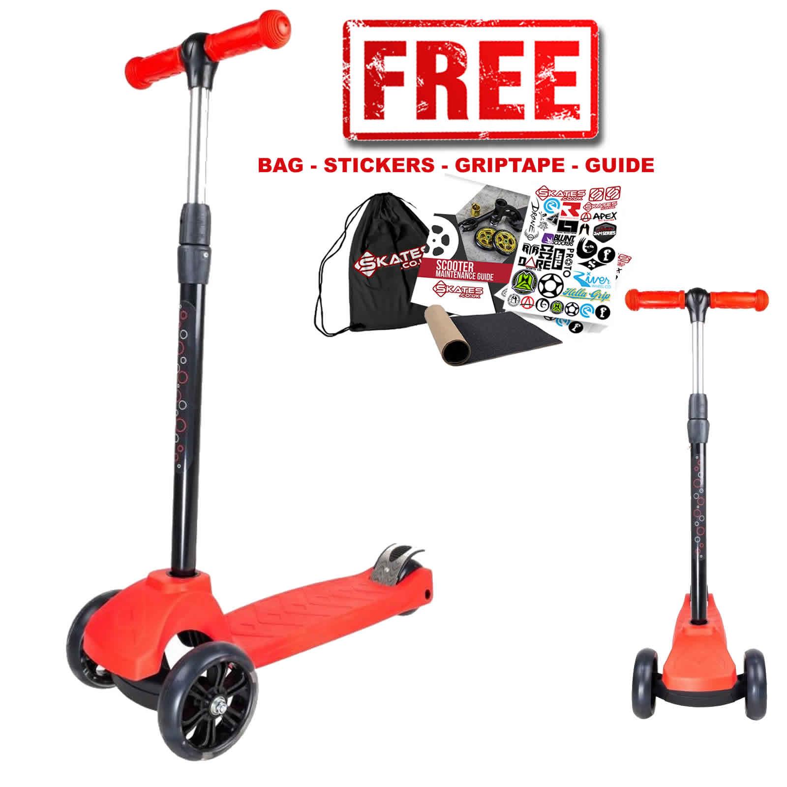 red childrens scooter